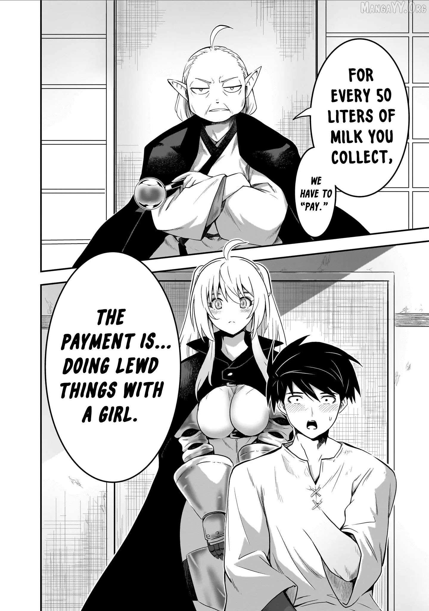 Milk-shibori Hunter no Isekai Sakunyuuki ~Nouka no Saenai Otoko ga Arayuru Shuzoku no Chiku-B o Moteasobi-toriko ni Suru~ Chapter 3 page 23 - 