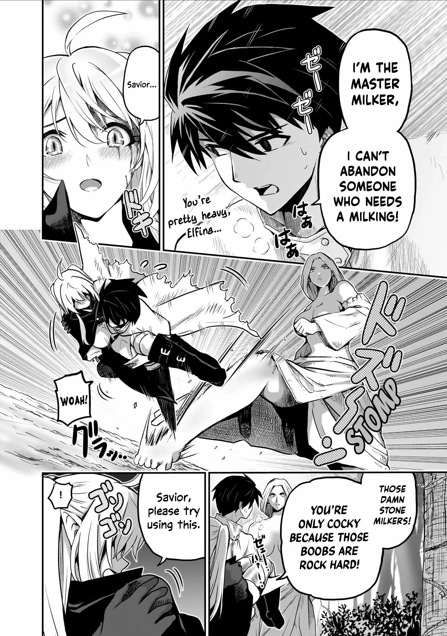 Milk-shibori Hunter no Isekai Sakunyuuki ~Nouka no Saenai Otoko ga Arayuru Shuzoku no Chiku-B o Moteasobi-toriko ni Suru~ Chapter 4 page 23 - 