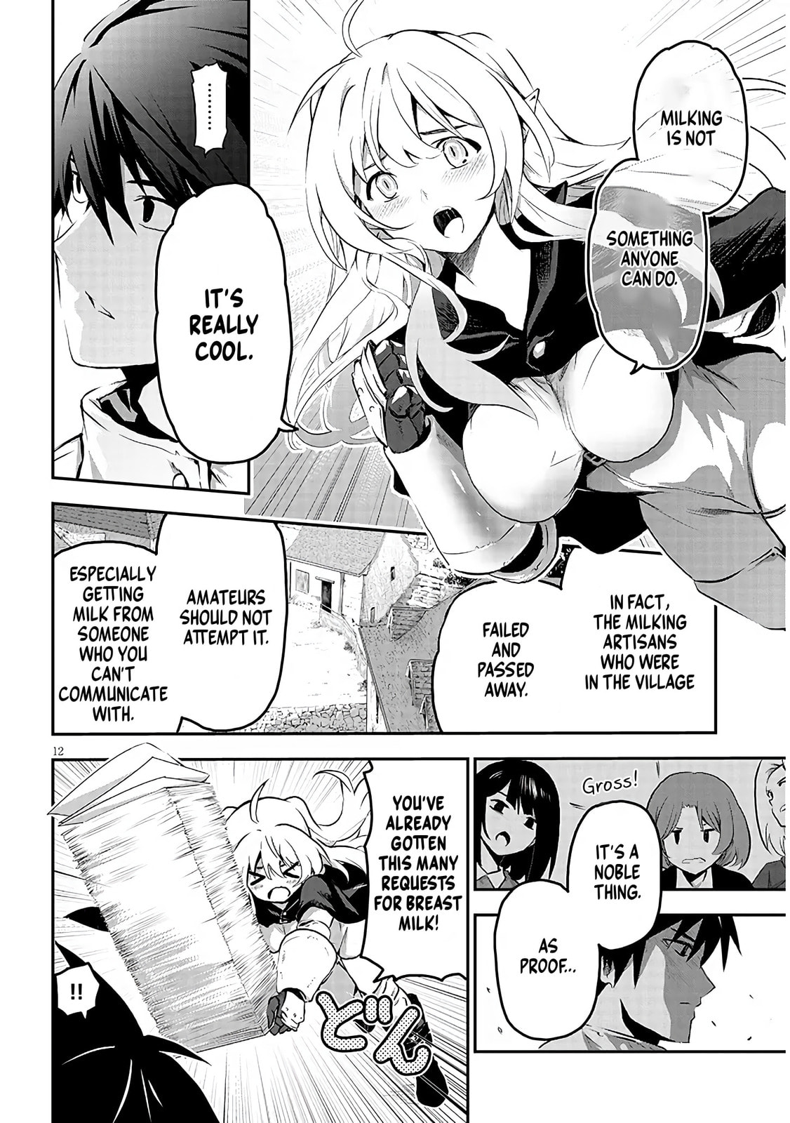 Milk-shibori Hunter no Isekai Sakunyuuki: Nouka no Saenai Otoko ga Arayuru Shuzoku no Chiku-B wo Moteasobi-toriko ni Suru Chapter 1.1 page 12 - 
