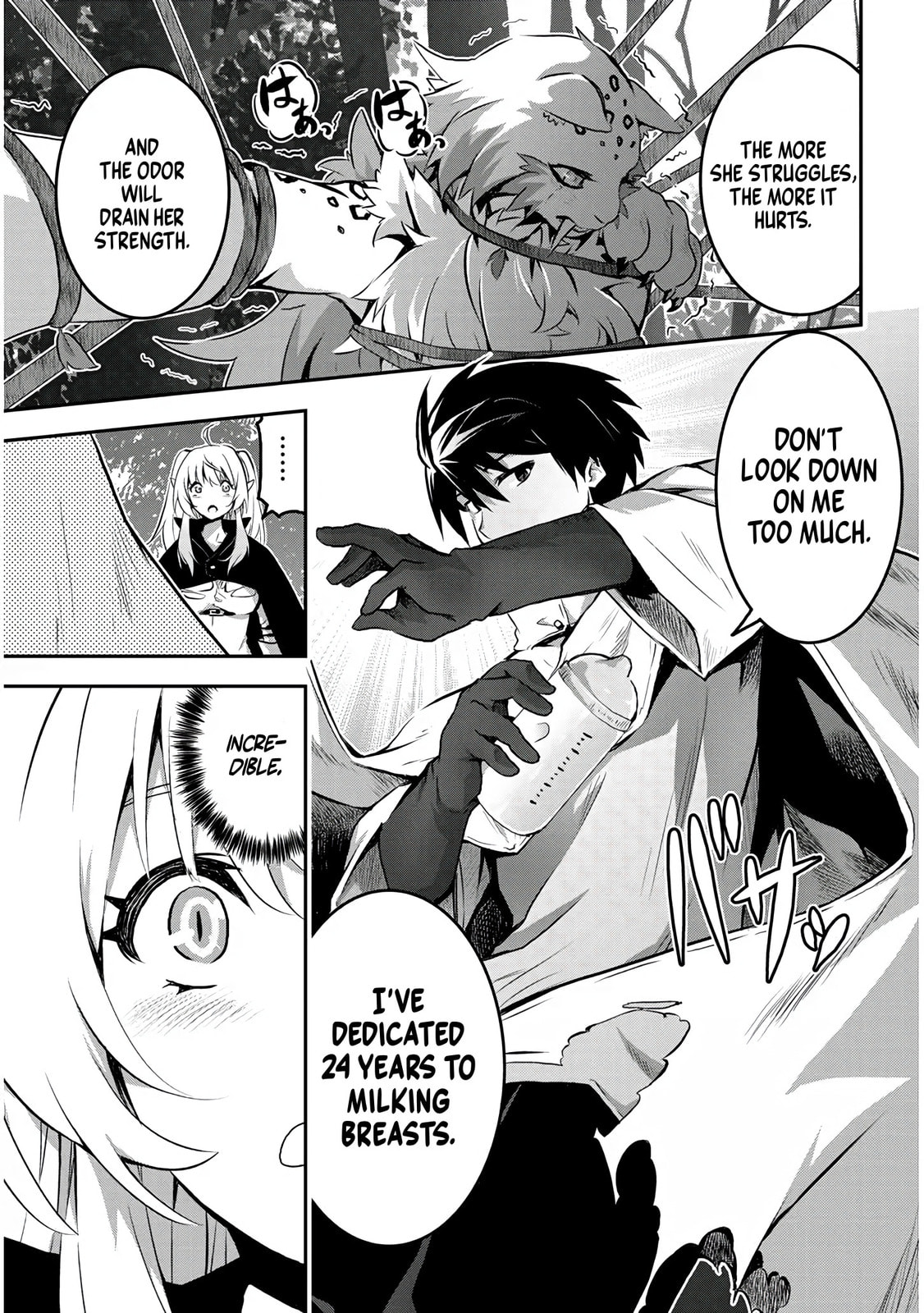 Milk-shibori Hunter no Isekai Sakunyuuki: Nouka no Saenai Otoko ga Arayuru Shuzoku no Chiku-B wo Moteasobi-toriko ni Suru Chapter 1.2 page 13 - 