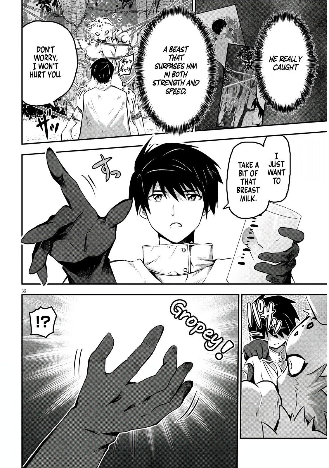 Milk-shibori Hunter no Isekai Sakunyuuki: Nouka no Saenai Otoko ga Arayuru Shuzoku no Chiku-B wo Moteasobi-toriko ni Suru Chapter 1.2 page 14 - 