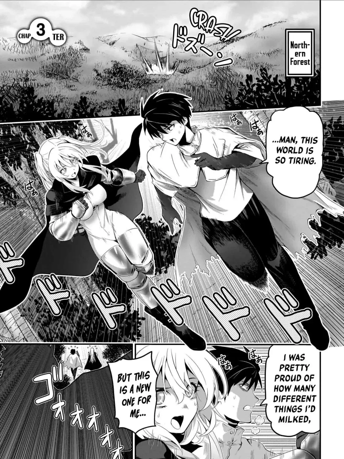 Milk-shibori Hunter no Isekai Sakunyuuki: Nouka no Saenai Otoko ga Arayuru Shuzoku no Chiku-B wo Moteasobi-toriko ni Suru Chapter 3.1 page 2 - 