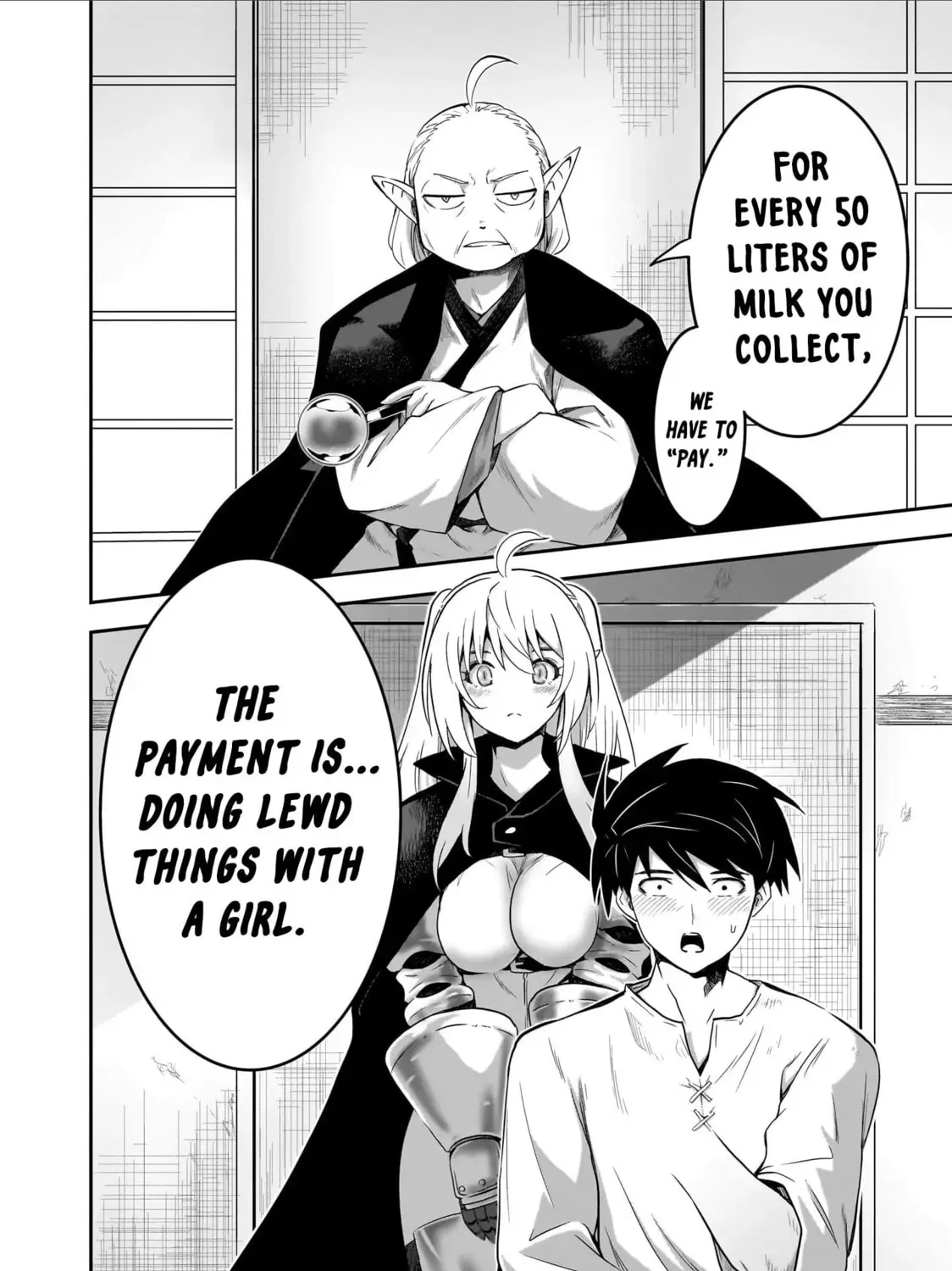 Milk-shibori Hunter no Isekai Sakunyuuki: Nouka no Saenai Otoko ga Arayuru Shuzoku no Chiku-B wo Moteasobi-toriko ni Suru Chapter 3.1 page 43 - 