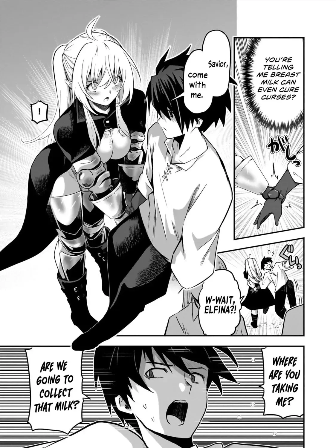 Milk-shibori Hunter no Isekai Sakunyuuki: Nouka no Saenai Otoko ga Arayuru Shuzoku no Chiku-B wo Moteasobi-toriko ni Suru Chapter 3.1 page 61 - 