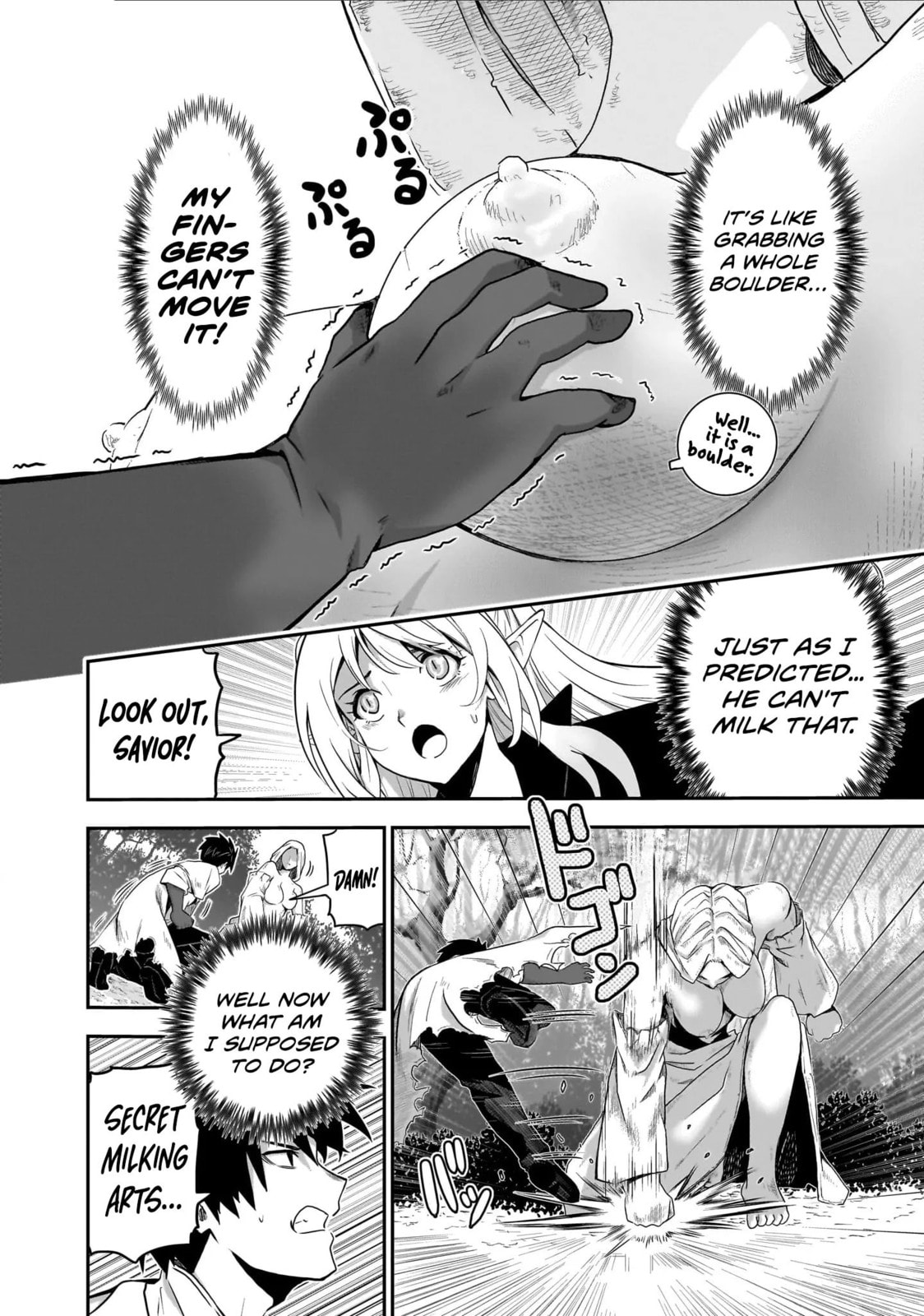 Milk-shibori Hunter no Isekai Sakunyuuki: Nouka no Saenai Otoko ga Arayuru Shuzoku no Chiku-B wo Moteasobi-toriko ni Suru Chapter 4 page 11 - 