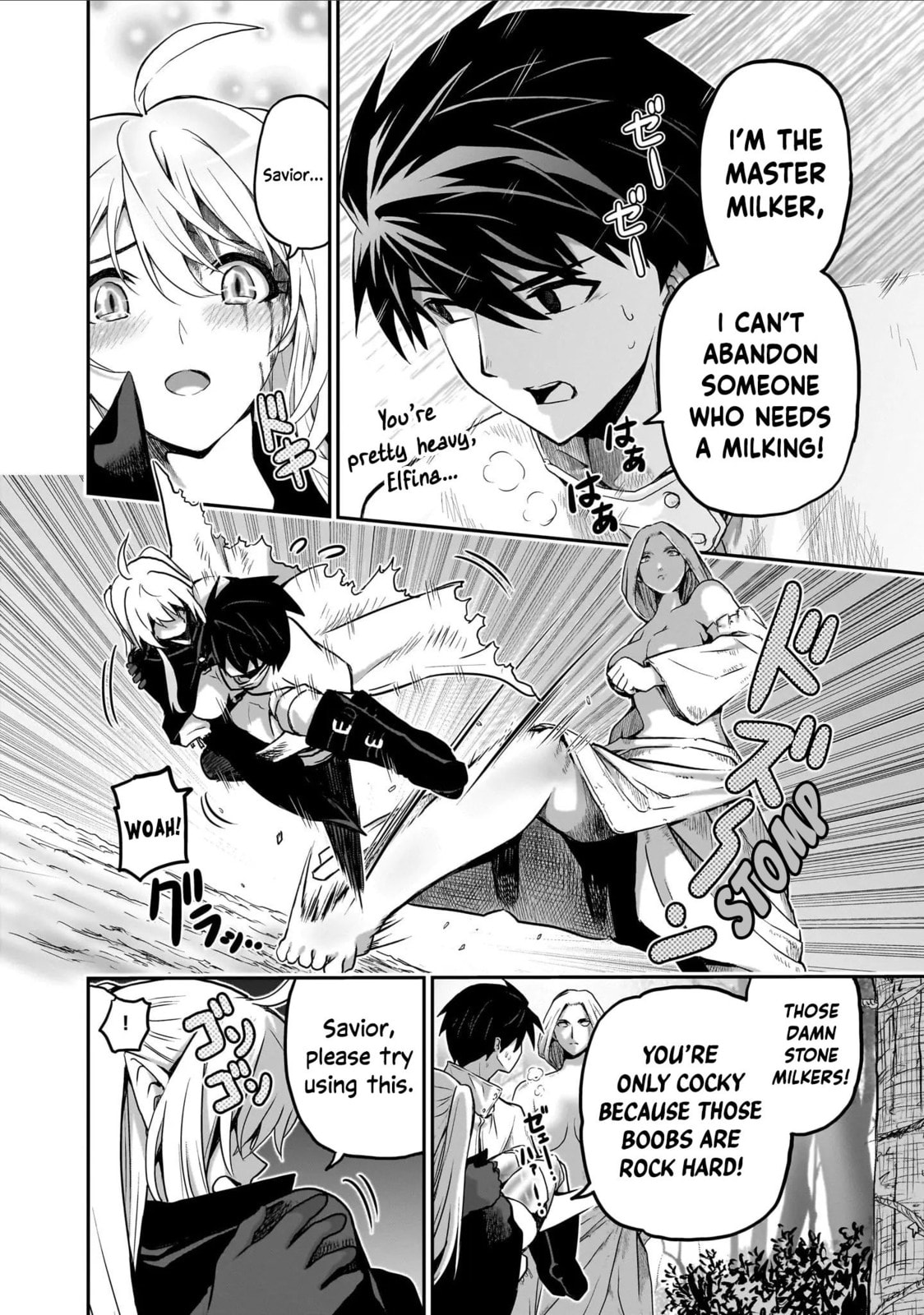 Milk-shibori Hunter no Isekai Sakunyuuki: Nouka no Saenai Otoko ga Arayuru Shuzoku no Chiku-B wo Moteasobi-toriko ni Suru Chapter 4 page 23 - 