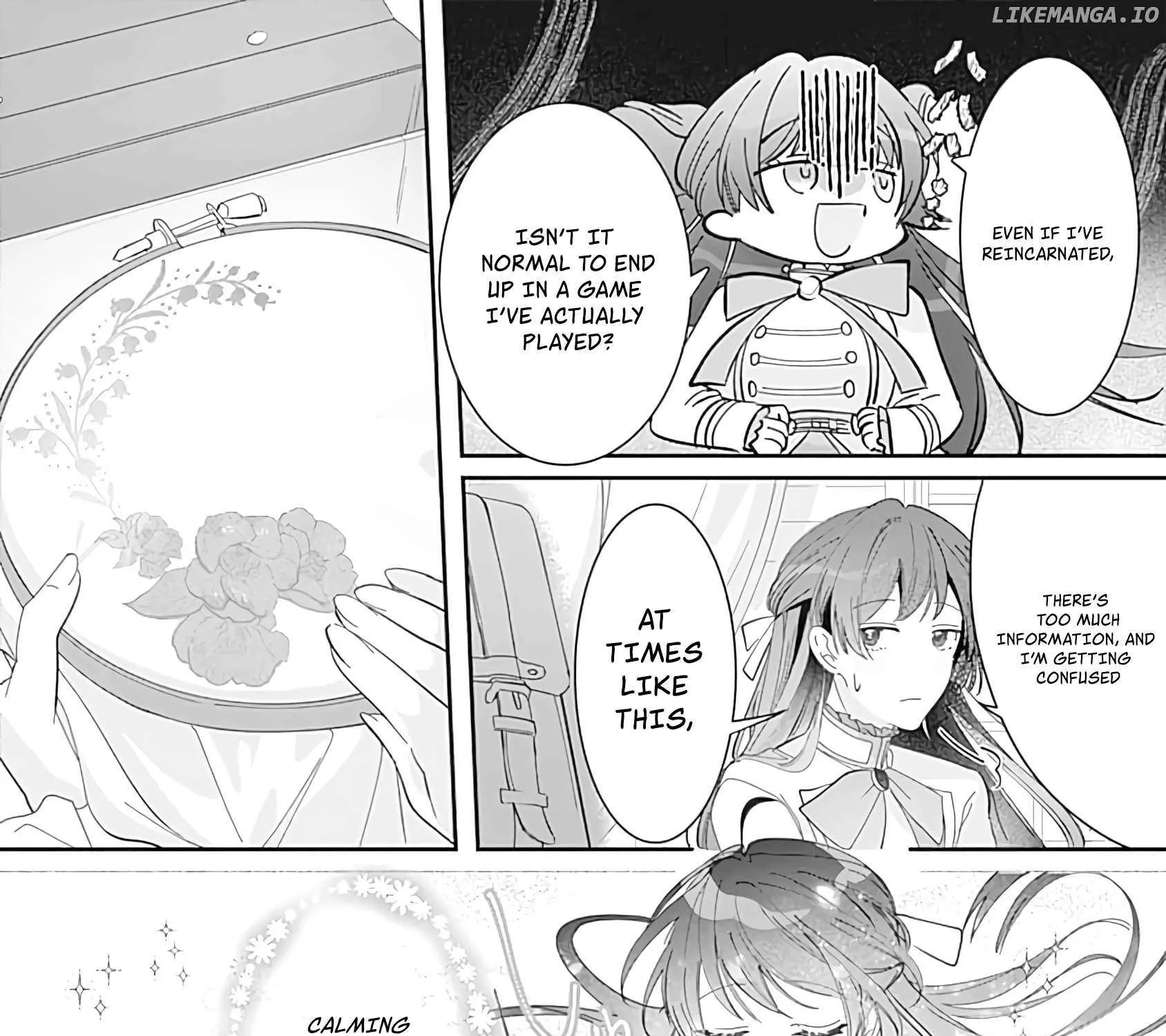 Mipurei no Otome Gēmu ni Tensei shita Heibon Reijō wa Seinaru Shishū no Ito o Sasu Bunssatsu-ban Chapter 1 page 39 - 