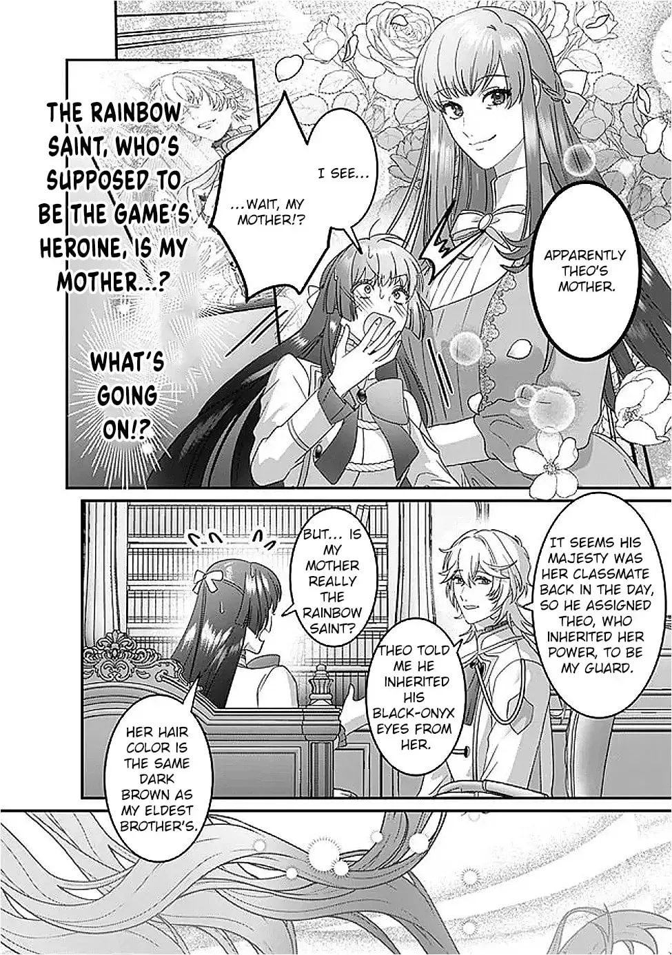 Mipurei no Otome Gēmu ni Tensei shita Heibon Reijō wa Seinaru Shishū no Ito o Sasu Bunssatsu-ban Chapter 11 page 22 - 