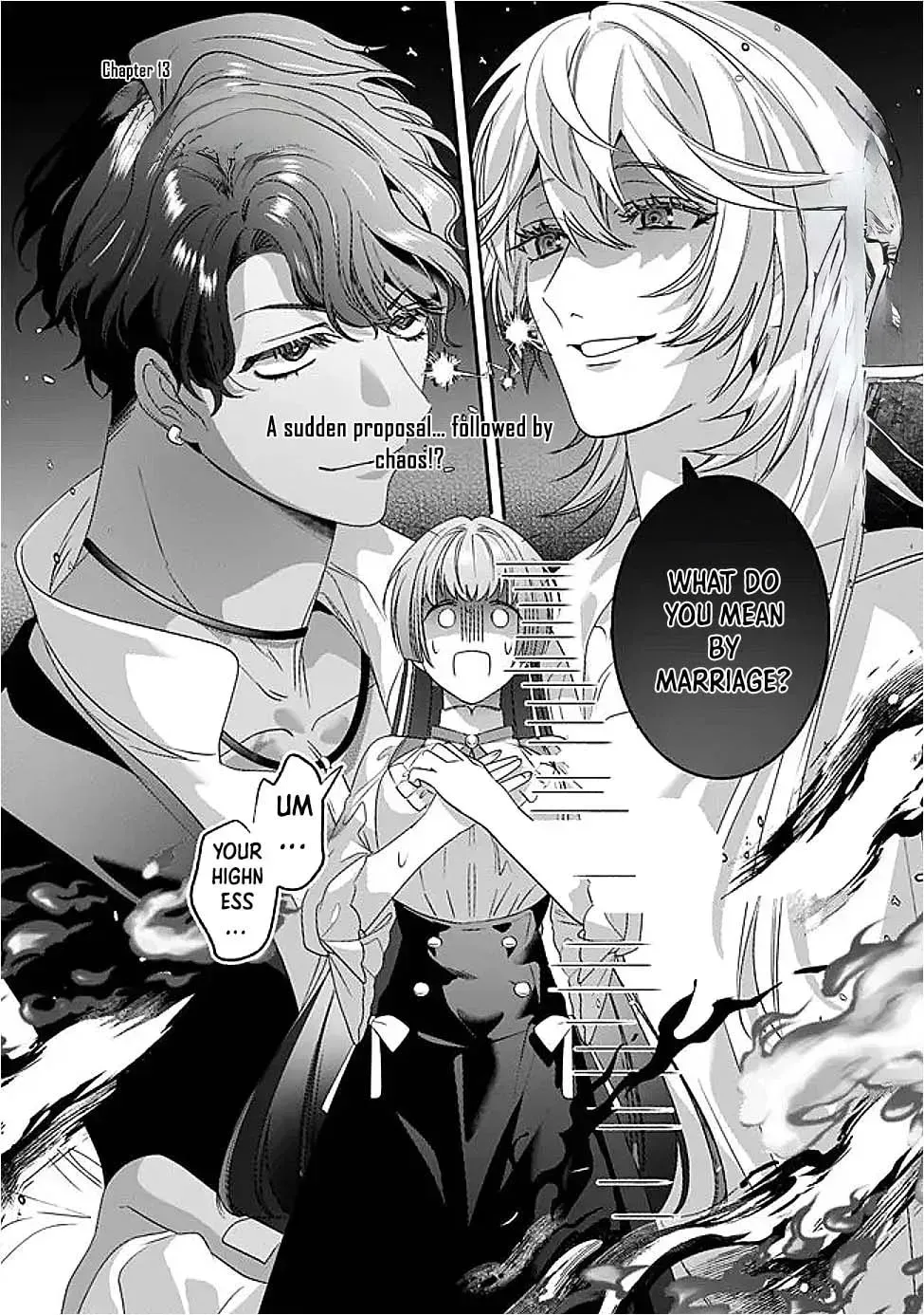 Mipurei no Otome Gēmu ni Tensei shita Heibon Reijō wa Seinaru Shishū no Ito o Sasu Bunssatsu-ban Chapter 13 page 1 - 