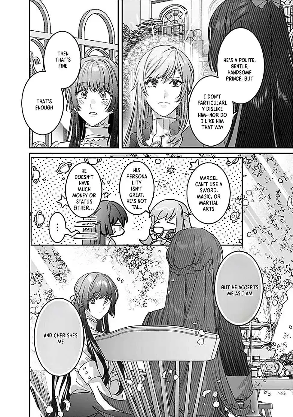 Mipurei no Otome Gēmu ni Tensei shita Heibon Reijō wa Seinaru Shishū no Ito o Sasu Bunssatsu-ban Chapter 13 page 18 - 