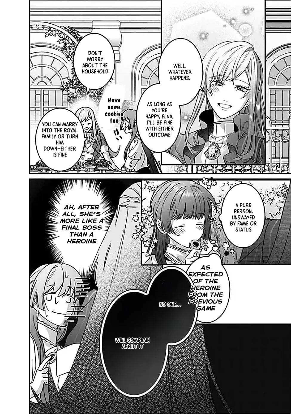 Mipurei no Otome Gēmu ni Tensei shita Heibon Reijō wa Seinaru Shishū no Ito o Sasu Bunssatsu-ban Chapter 13 page 20 - 