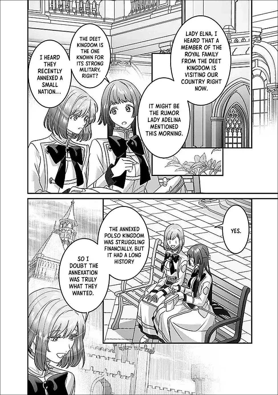 Mipurei no Otome Gēmu ni Tensei shita Heibon Reijō wa Seinaru Shishū no Ito o Sasu Bunssatsu-ban Chapter 15 page 12 - 