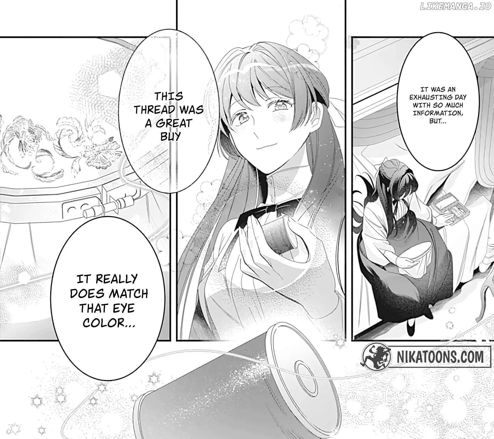 Mipurei no Otome Gēmu ni Tensei shita Heibon Reijō wa Seinaru Shishū no Ito o Sasu Bunssatsu-ban Chapter 2 page 54 - 