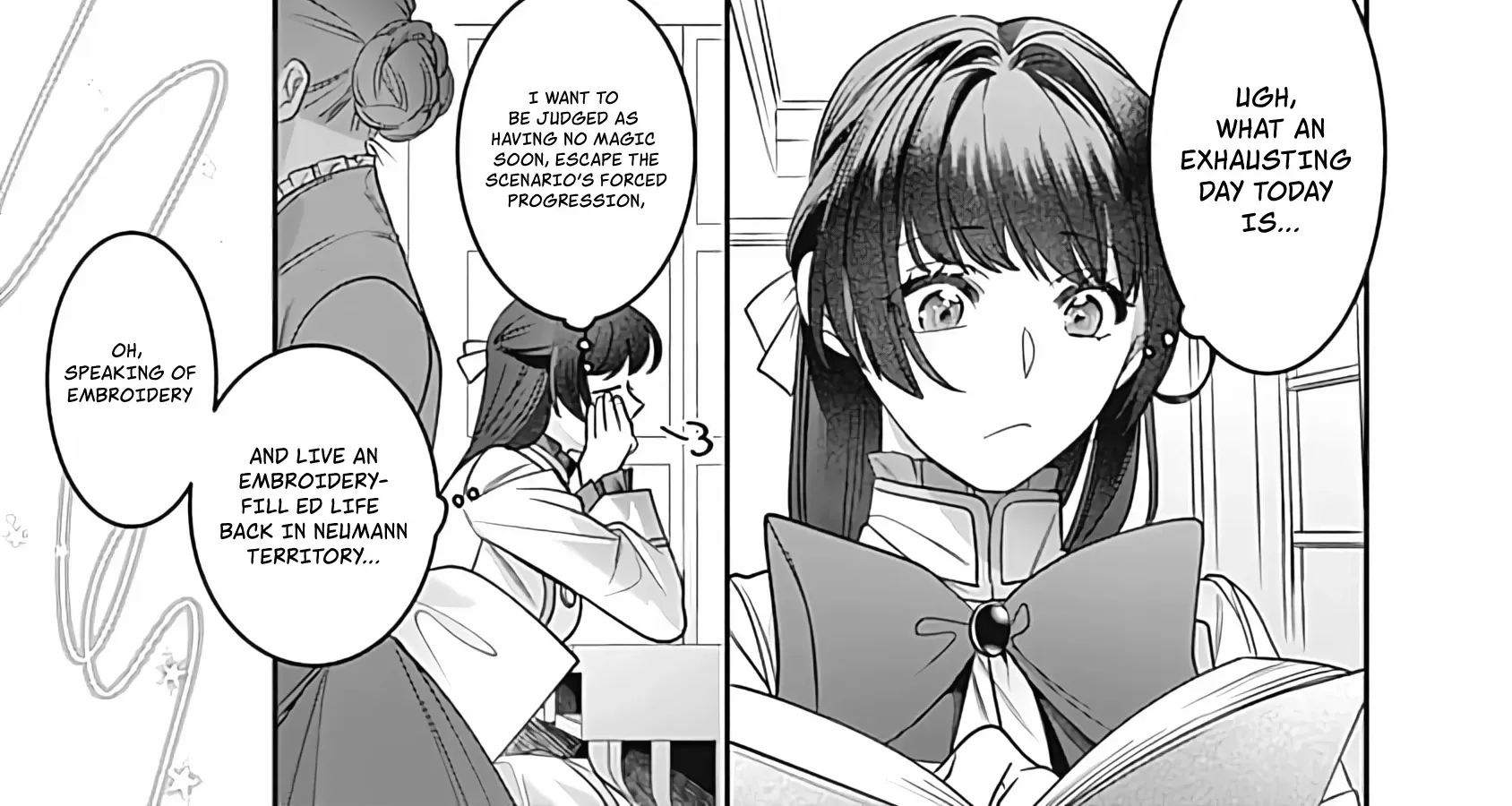 Mipurei no Otome Gēmu ni Tensei shita Heibon Reijō wa Seinaru Shishū no Ito o Sasu Bunssatsu-ban Chapter 4 page 25 - 