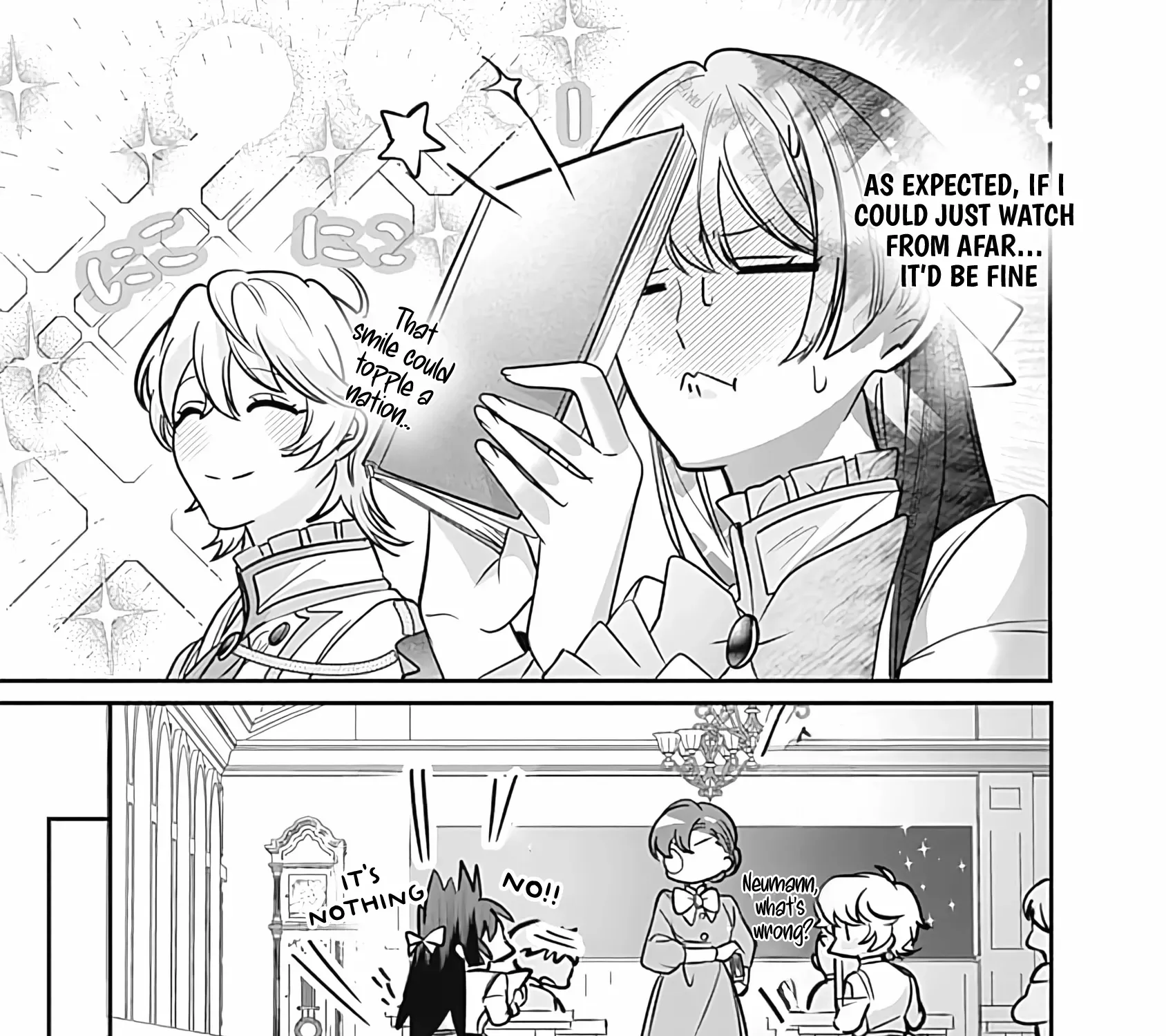 Mipurei no Otome Gēmu ni Tensei shita Heibon Reijō wa Seinaru Shishū no Ito o Sasu Bunssatsu-ban Chapter 4 page 32 - 