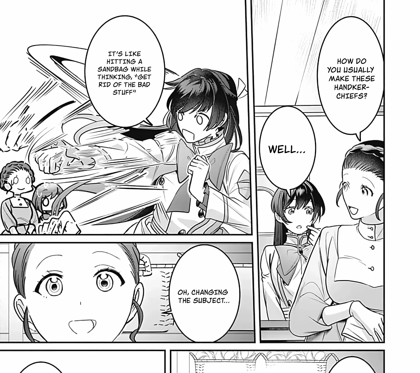 Mipurei no Otome Gēmu ni Tensei shita Heibon Reijō wa Seinaru Shishū no Ito o Sasu Bunssatsu-ban Chapter 4 page 36 - 