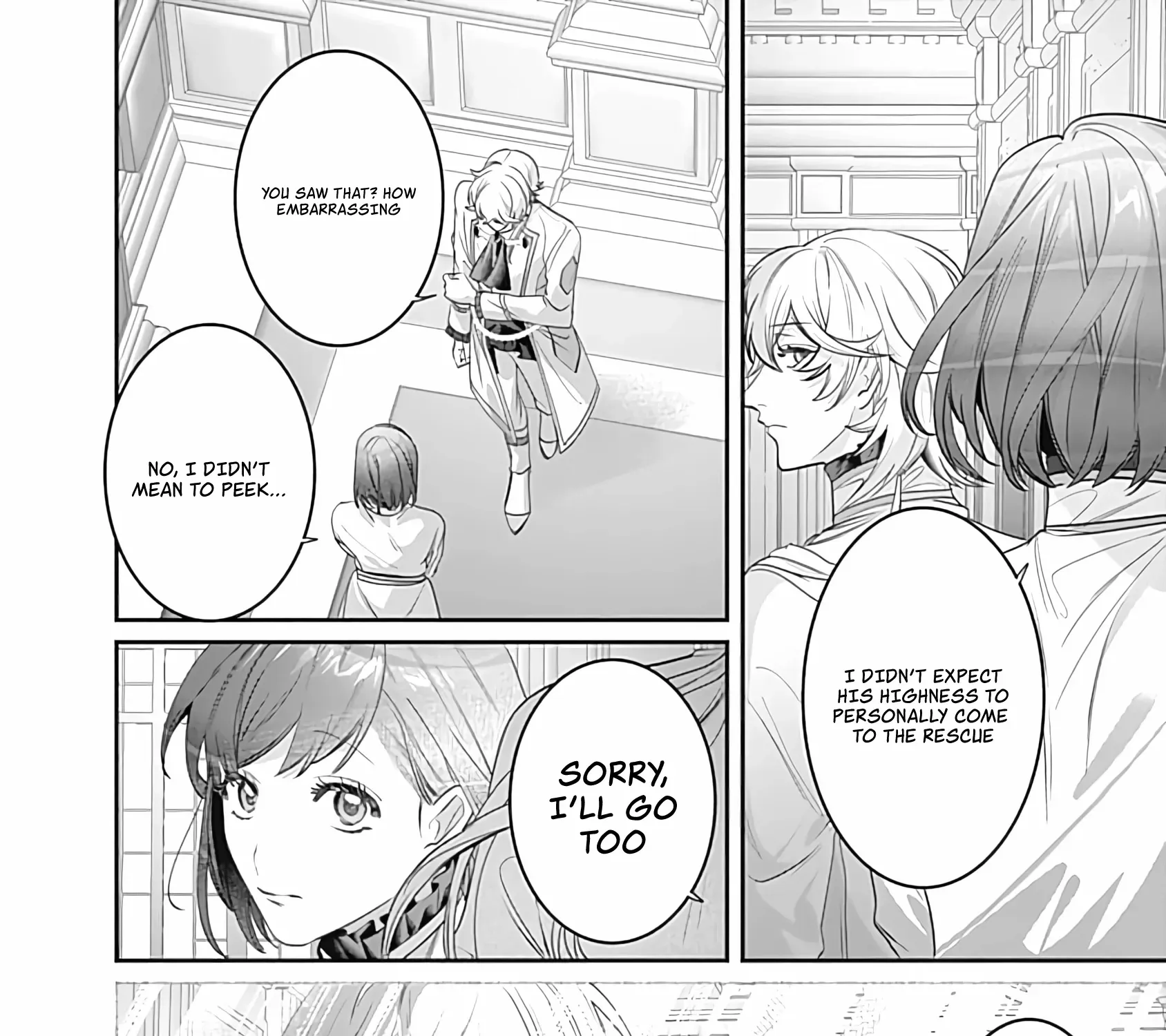 Mipurei no Otome Gēmu ni Tensei shita Heibon Reijō wa Seinaru Shishū no Ito o Sasu Bunssatsu-ban Chapter 5 page 56 - 