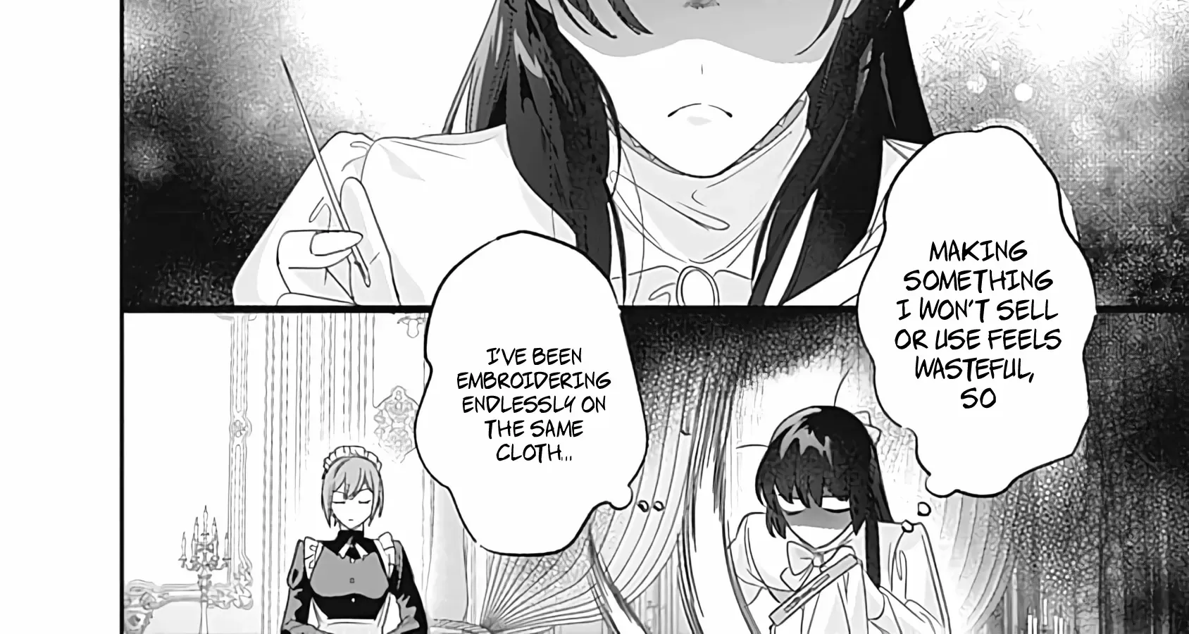 Mipurei no Otome Gēmu ni Tensei shita Heibon Reijō wa Seinaru Shishū no Ito o Sasu Bunssatsu-ban Chapter 6 page 40 - 
