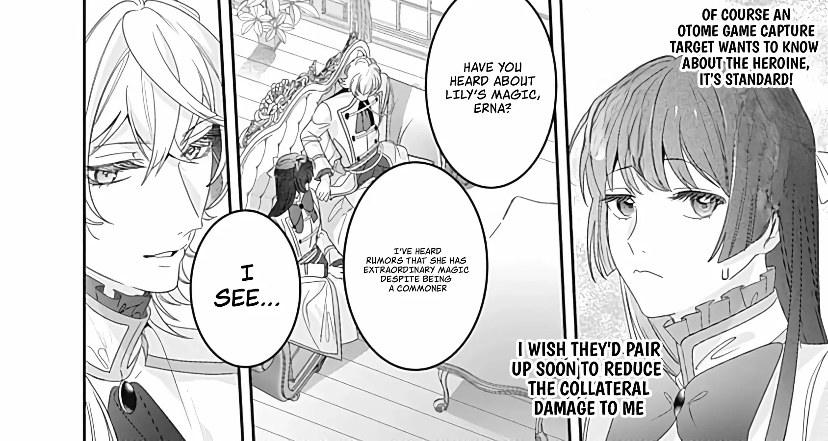 Mipurei no Otome Gēmu ni Tensei shita Heibon Reijō wa Seinaru Shishū no Ito o Sasu Bunssatsu-ban Chapter 6 page 48 - 