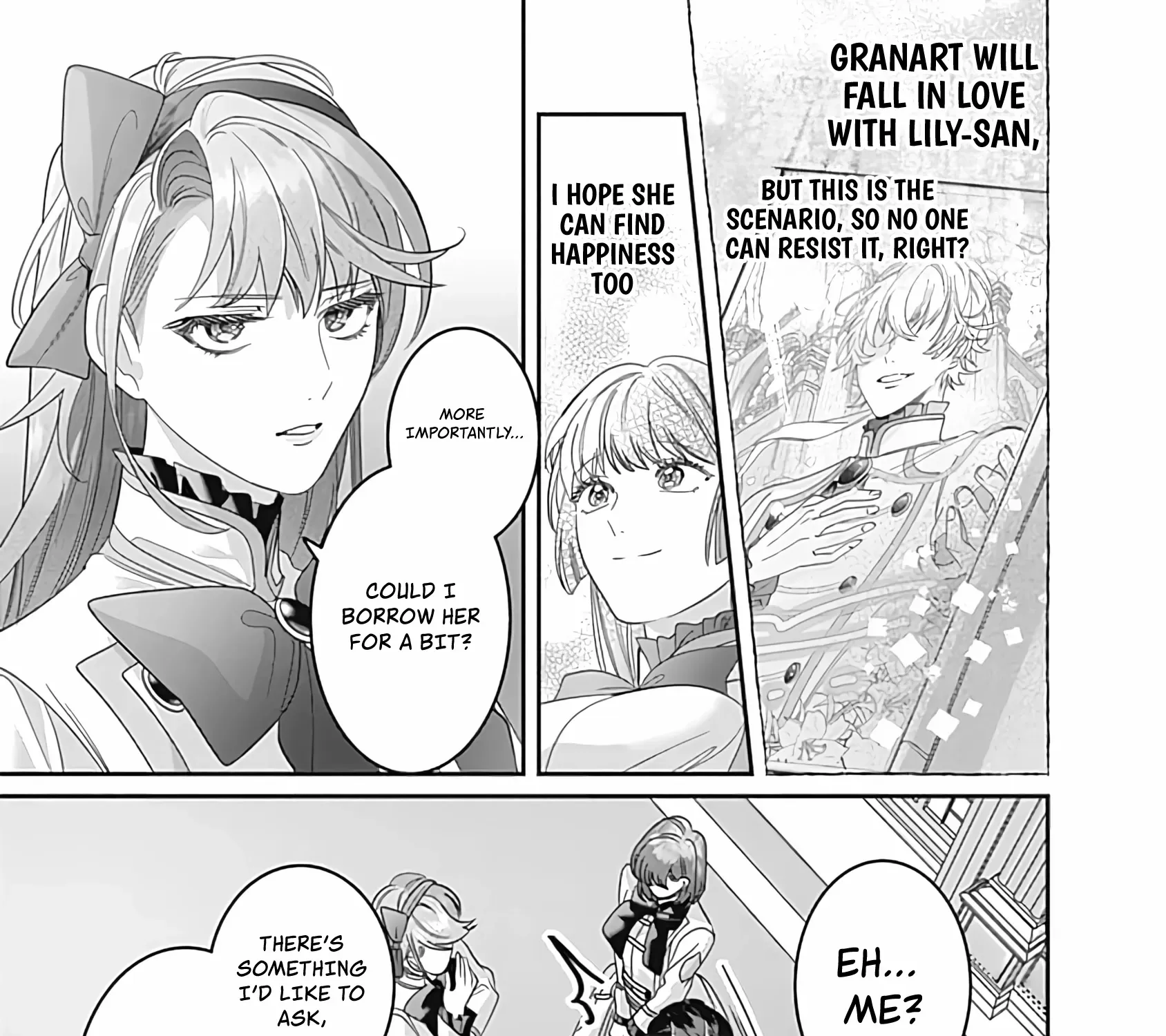 Mipurei no Otome Gēmu ni Tensei shita Heibon Reijō wa Seinaru Shishū no Ito o Sasu Bunssatsu-ban Chapter 8 page 37 - 