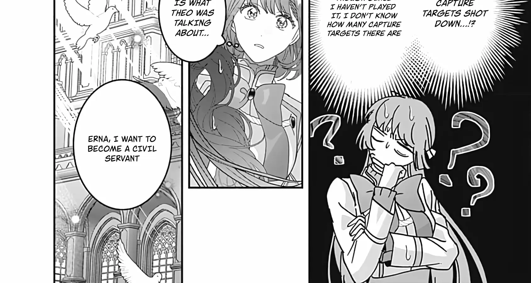 Mipurei no Otome Gēmu ni Tensei shita Heibon Reijō wa Seinaru Shishū no Ito o Sasu Bunssatsu-ban Chapter 8 page 56 - 