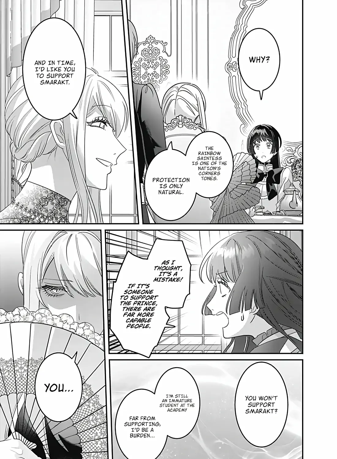 Mipurei no Otome Gēmu ni Tensei shita Heibon Reijō wa Seinaru Shishū no Ito o Sasu Bunssatsu-ban Chapter 9 page 40 - 