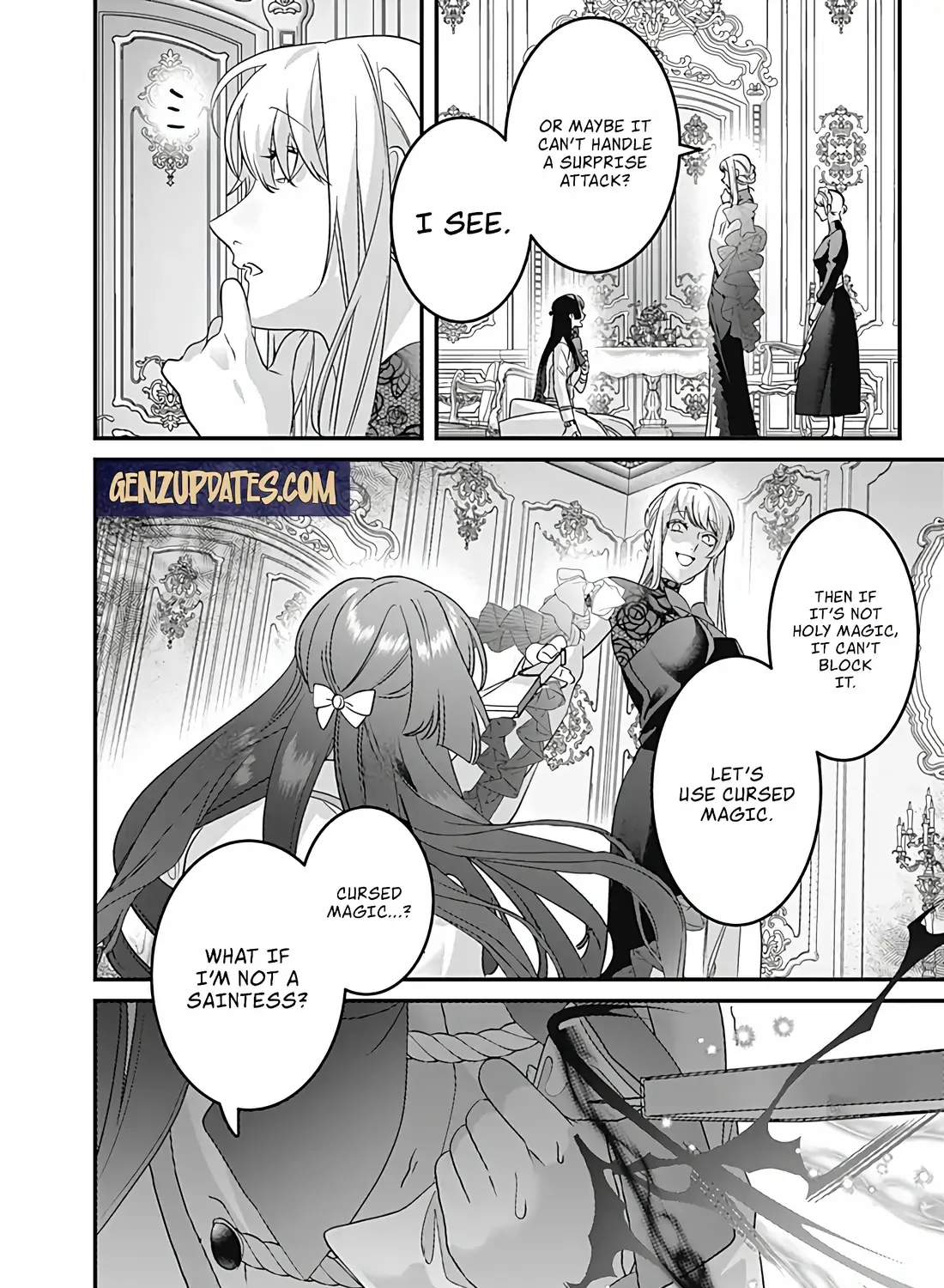 Mipurei no Otome Gēmu ni Tensei shita Heibon Reijō wa Seinaru Shishū no Ito o Sasu Bunssatsu-ban Chapter 9 page 54 - 