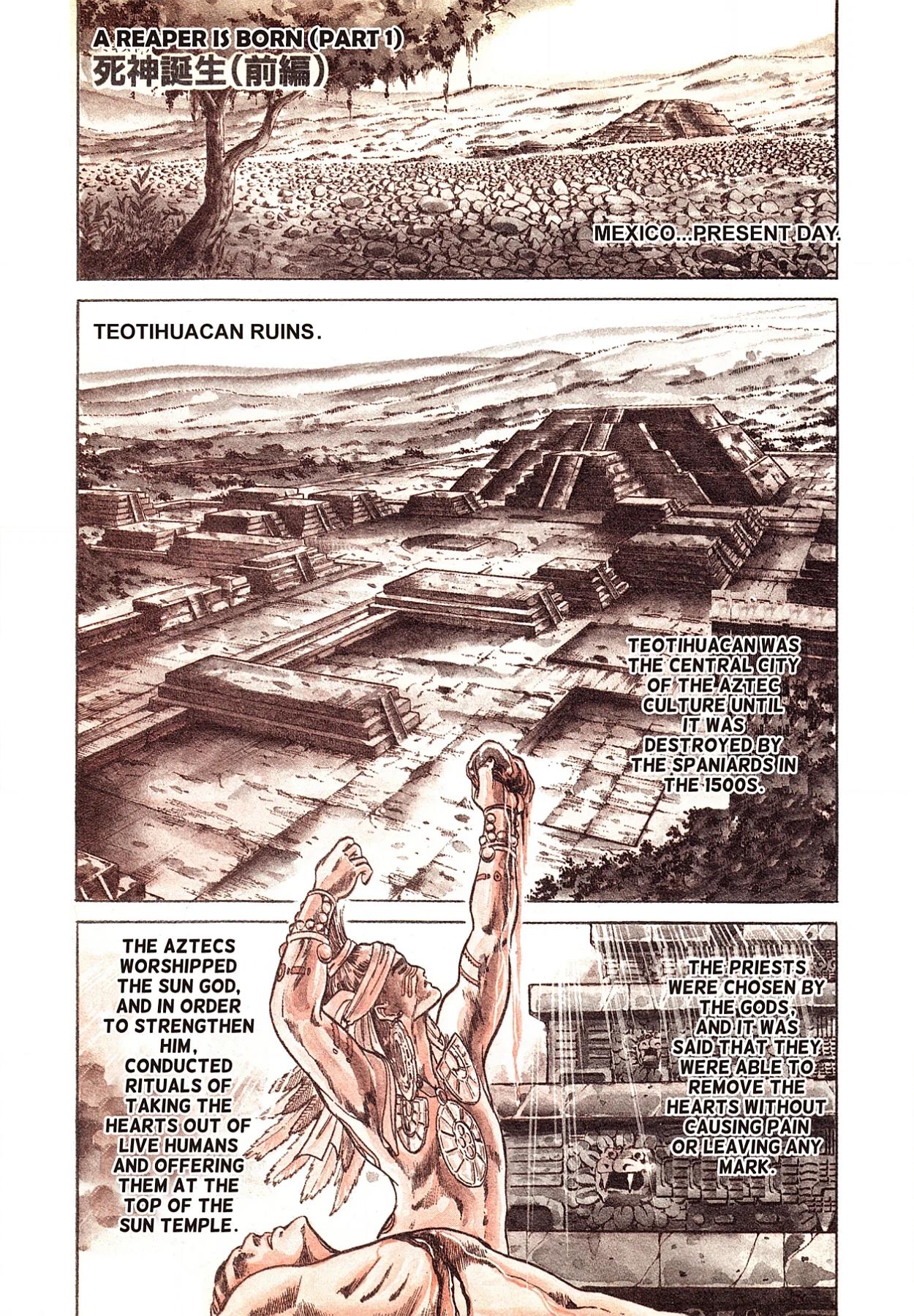 Miquiztli - Taiyou no Shinigami Chapter 1 page 4 - 