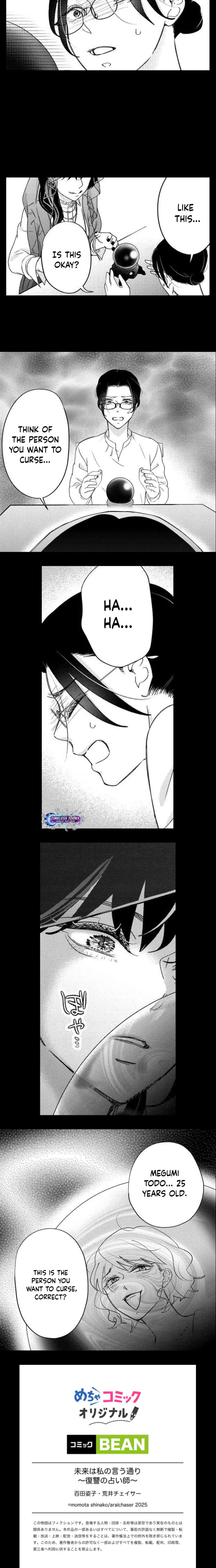 Mirai wa Watashi no Iu Touri ~Fukushuu no Uranaishi~ Chapter 3 page 9 - 