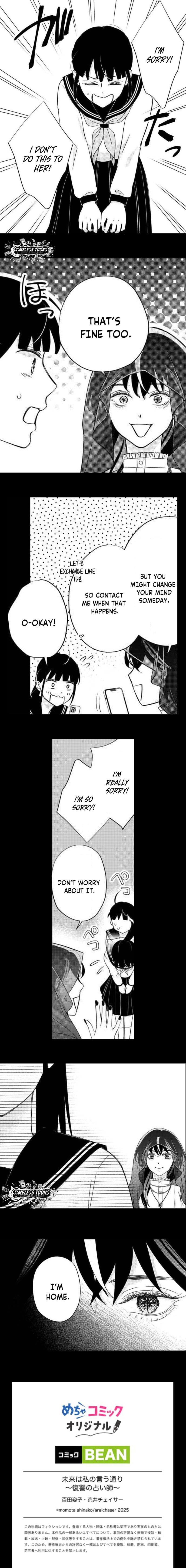 Mirai wa Watashi no Iu Touri ~Fukushuu no Uranaishi~ Chapter 8 page 6 - 