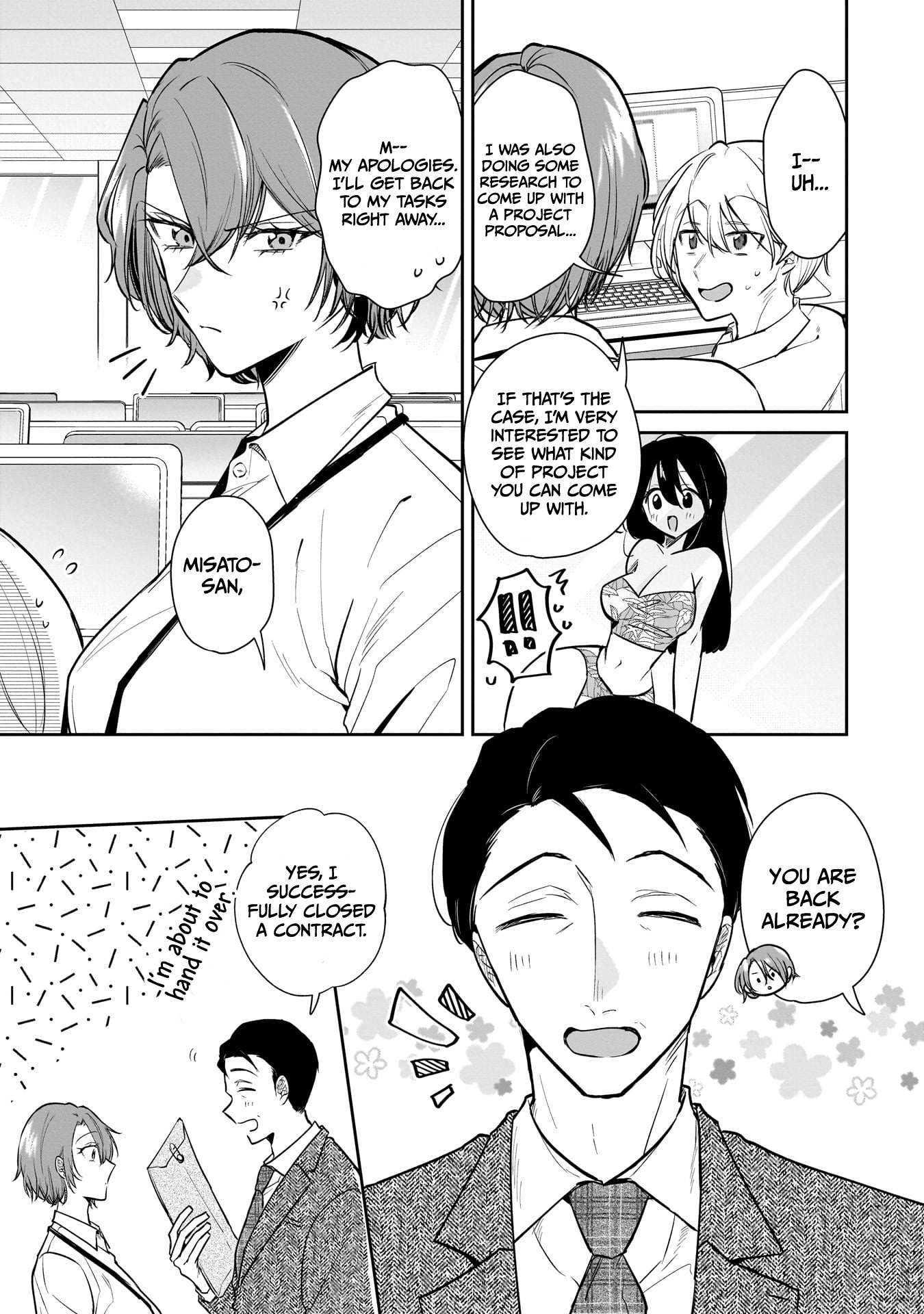 Misato-San Is A Bit Cold Towards Her Boss Who Pampers Chapter 3 page 4 - 