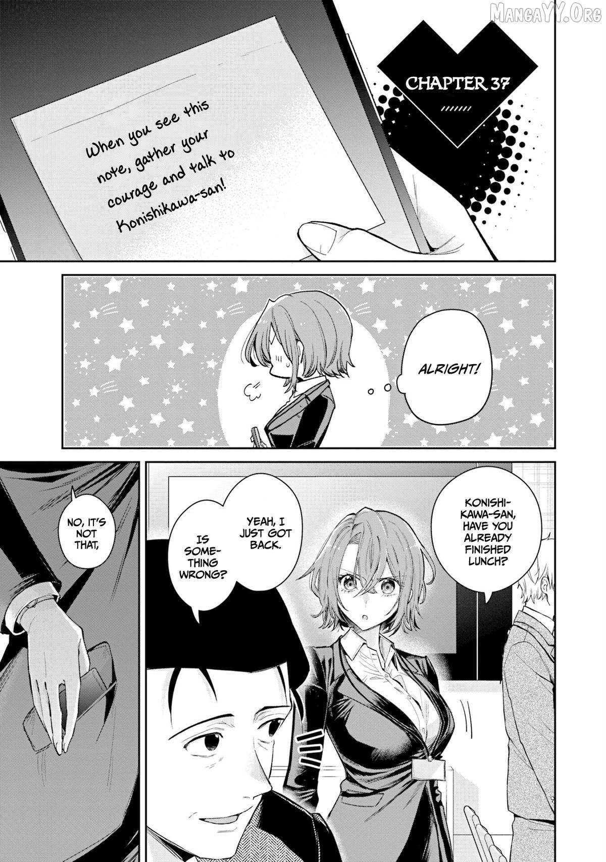 Misato-San Is A Bit Cold Towards Her Boss Who Pampers Chapter 37 page 1 - 
