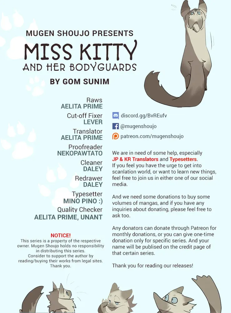 Miss Kitty and Her Bodyguards Chapter 2.1 page 1 - 