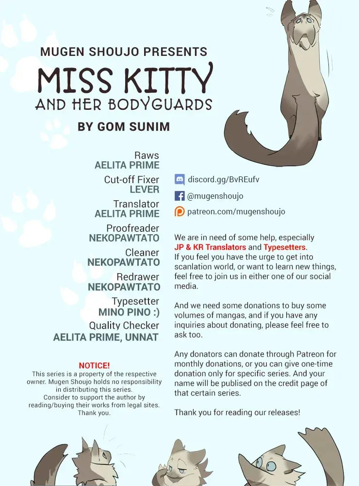 Miss Kitty and Her Bodyguards Chapter 2.2 page 1 - 