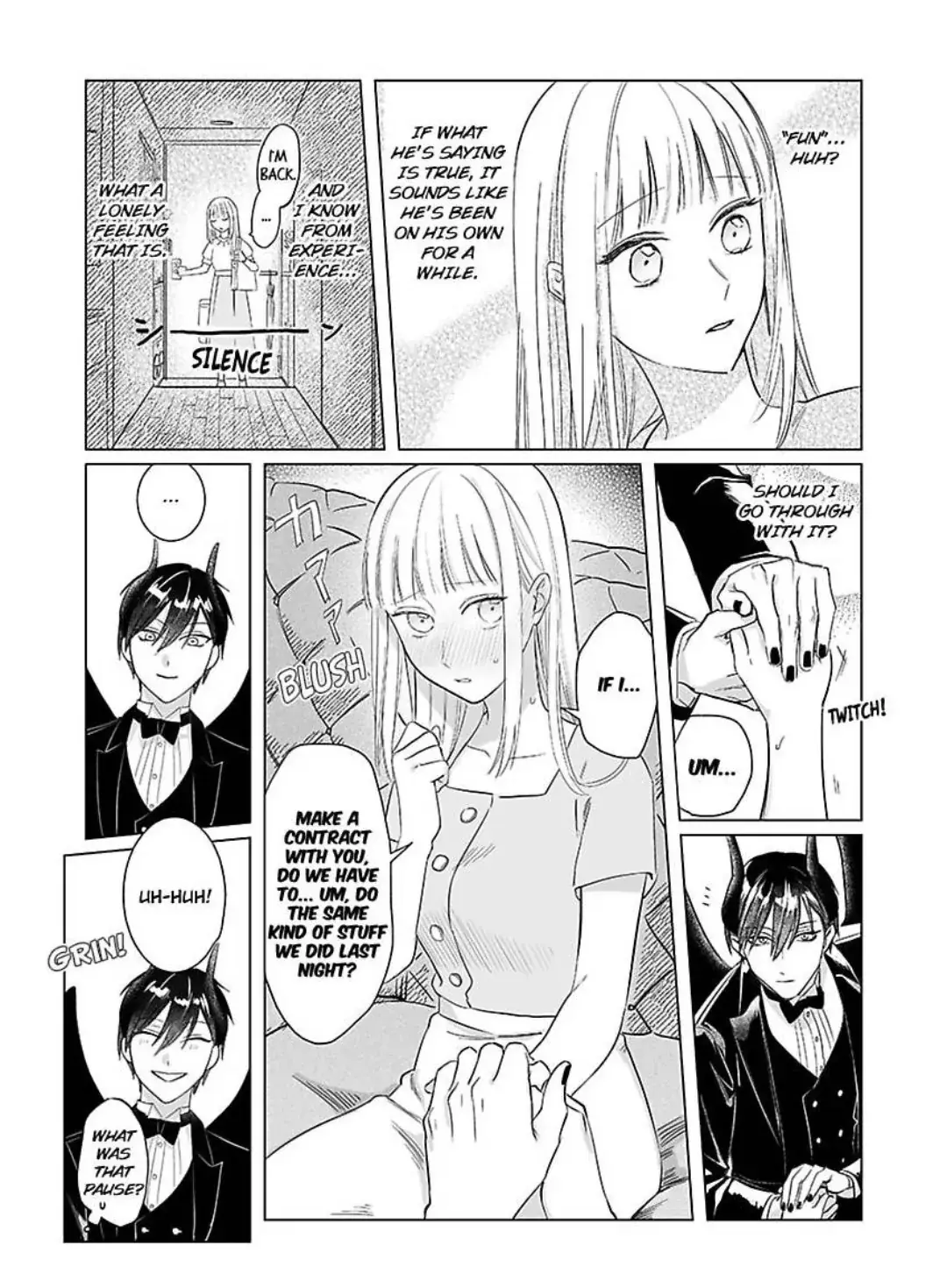 Miwaku no Shinshihamasa ni Akuma Donzoko OL ha Suitosekkusu de Torokasareru Chapter 2 page 14 - 