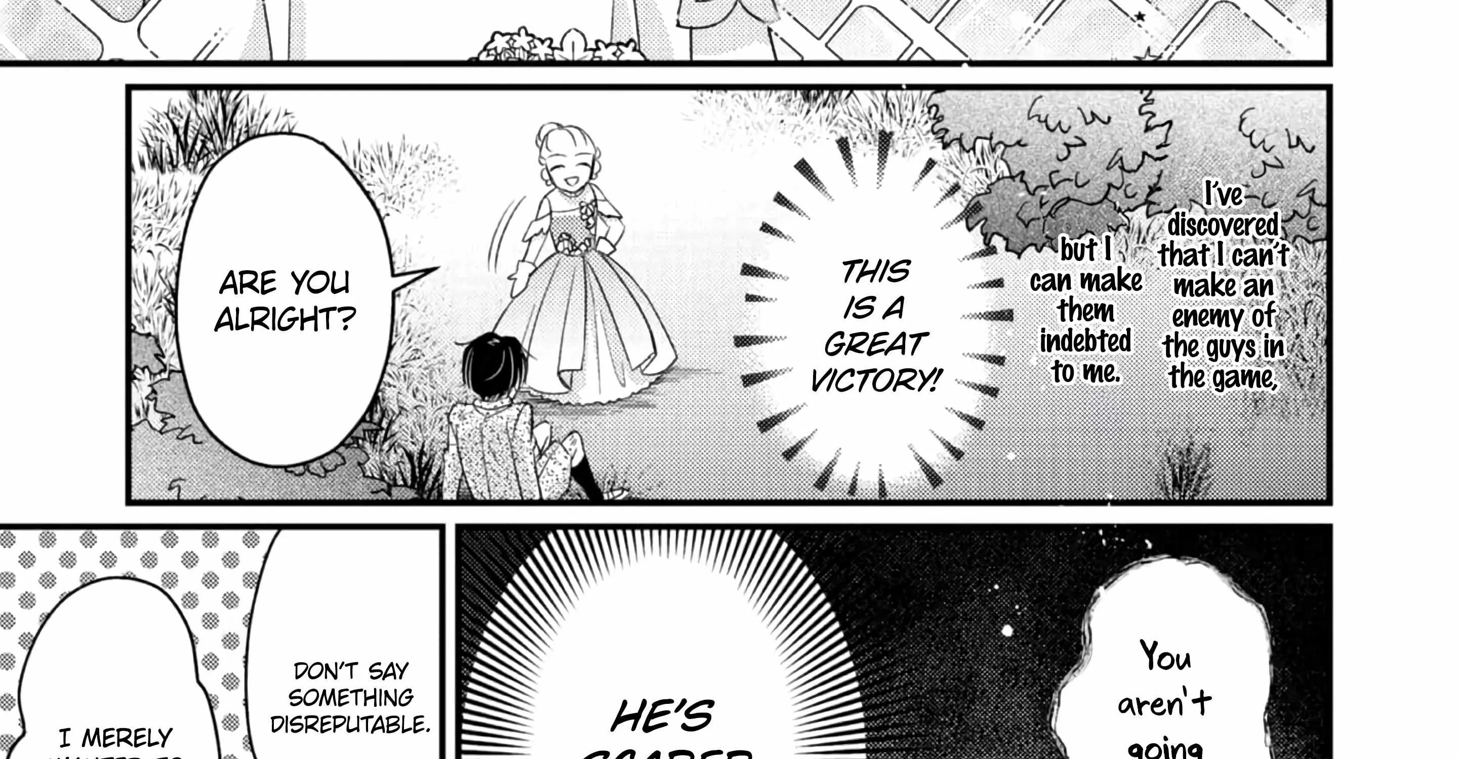 Mob Douzen No Akuyaku Reijou Wa Dansou Shite Kouryaku Taishou No Za O Nerau Chapter 1 page 111 - 