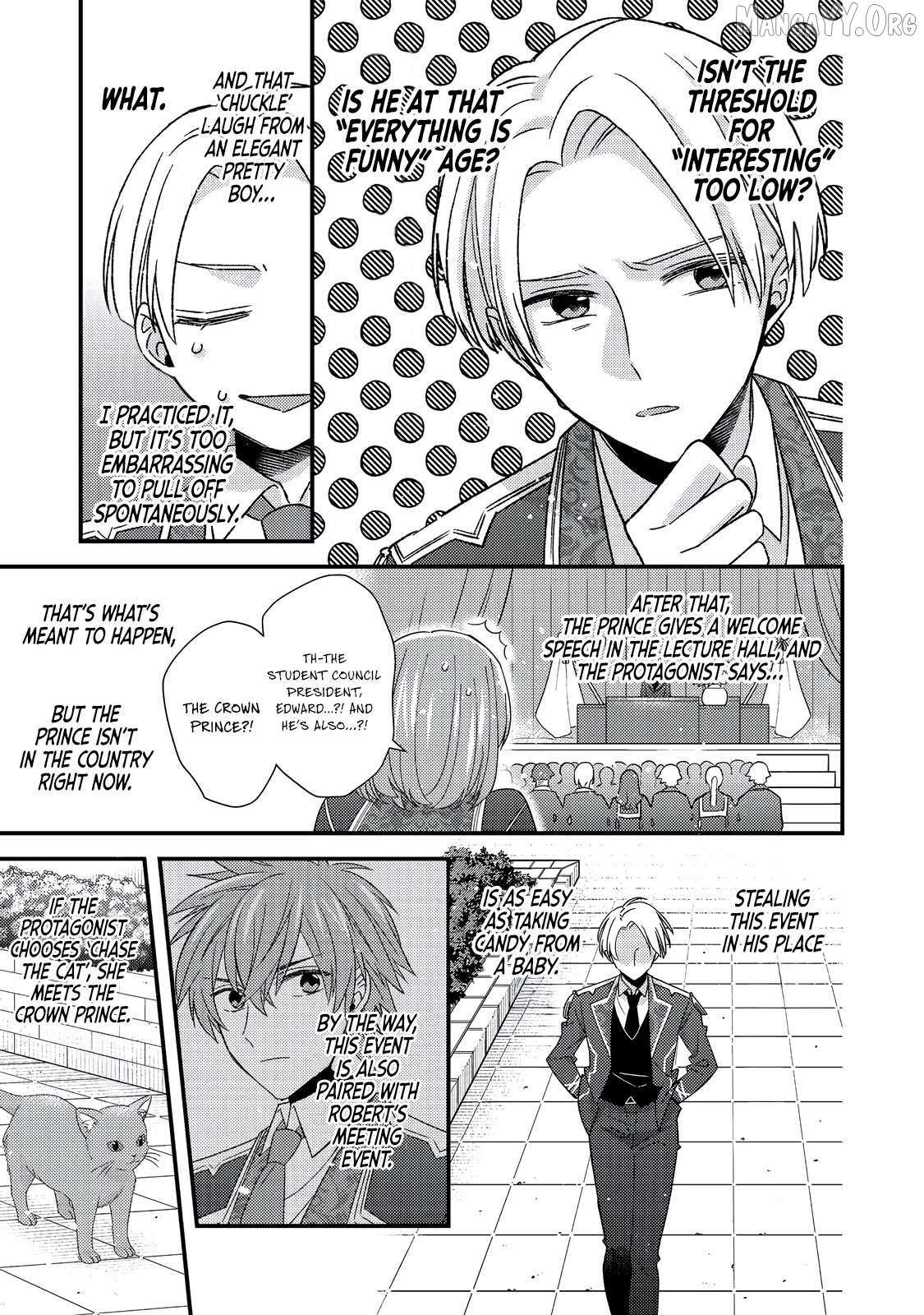 Mob Douzen No Akuyaku Reijou Wa Dansou Shite Kouryaku Taishou No Za O Nerau Chapter 10.1 page 12 - 