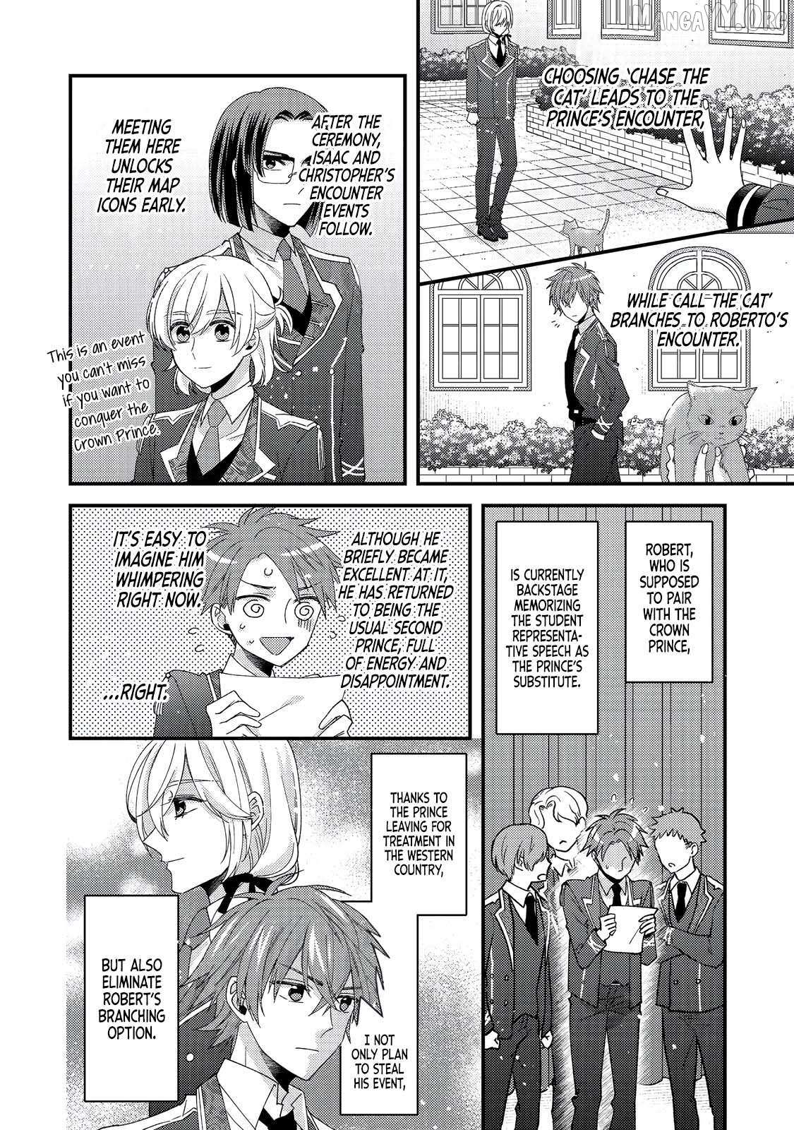 Mob Douzen No Akuyaku Reijou Wa Dansou Shite Kouryaku Taishou No Za O Nerau Chapter 10.1 page 13 - 