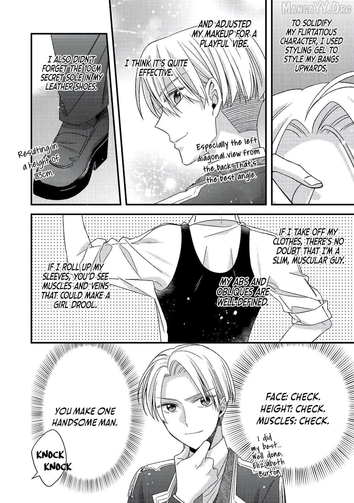 Mob Douzen No Akuyaku Reijou Wa Dansou Shite Kouryaku Taishou No Za O Nerau Chapter 10.1 page 7 - 