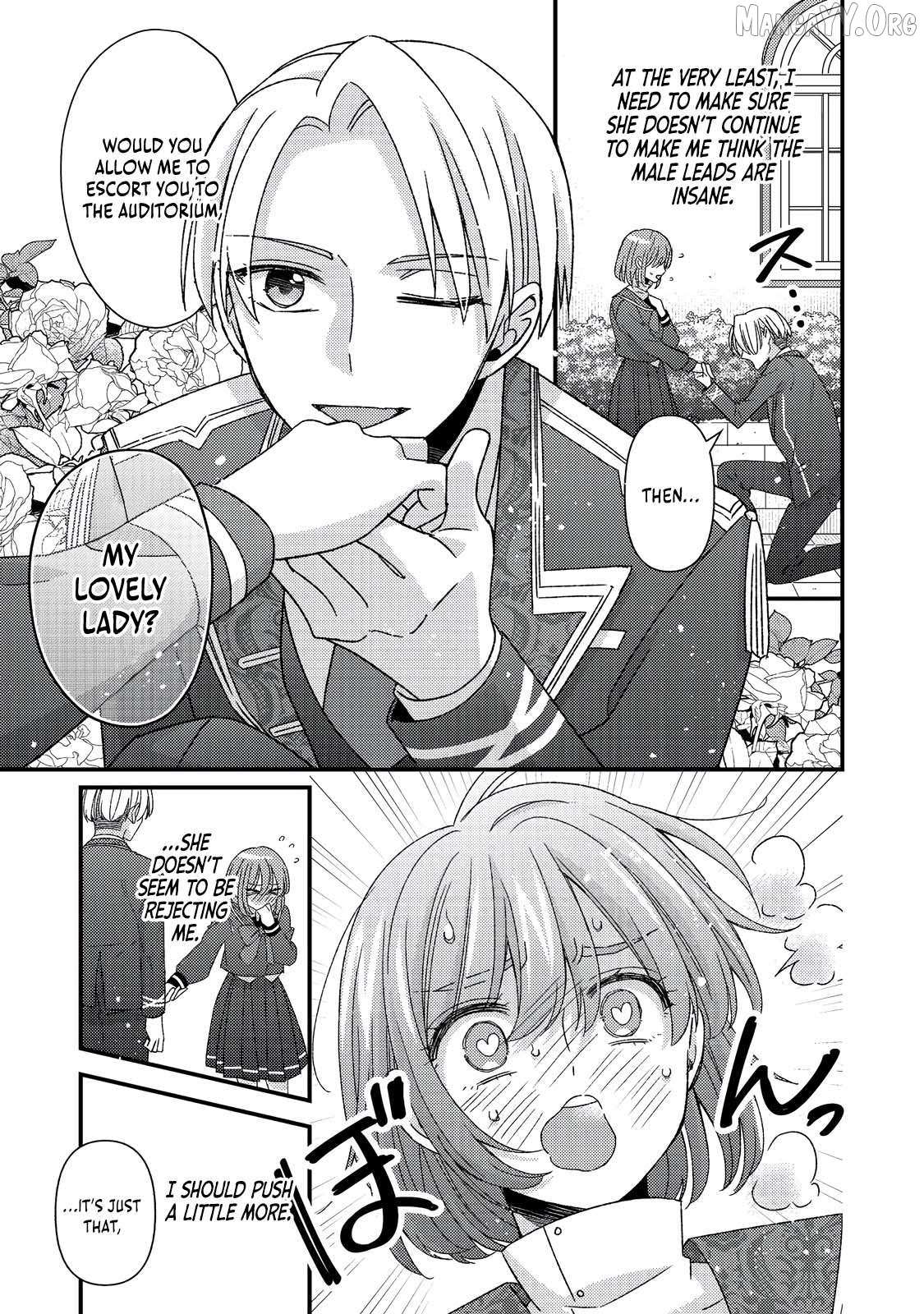 Mob Douzen No Akuyaku Reijou Wa Dansou Shite Kouryaku Taishou No Za O Nerau Chapter 10.2 page 5 - 