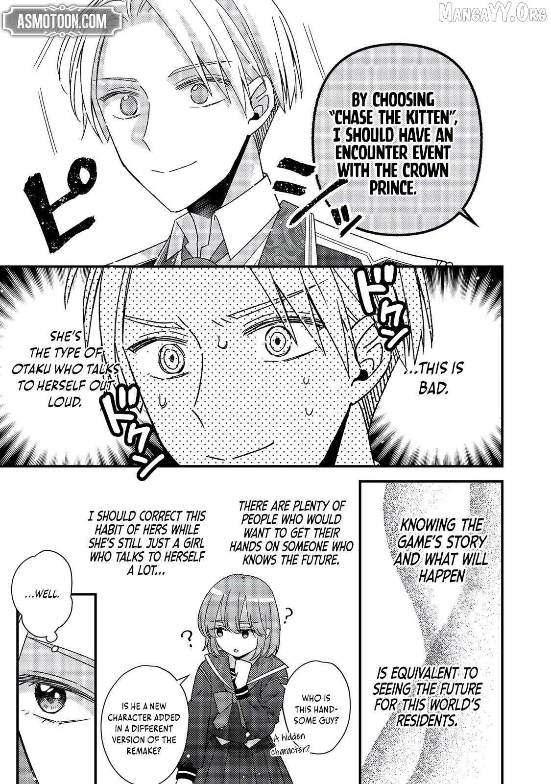 Mob Douzen No Akuyaku Reijou Wa Dansou Shite Kouryaku Taishou No Za O Nerau Chapter 10.2 page 7 - 