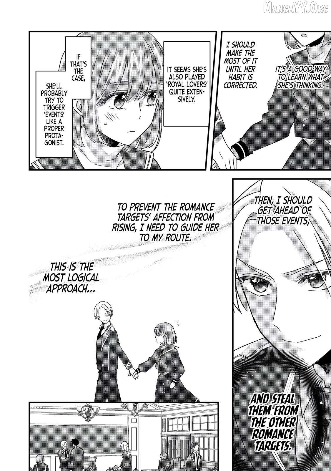 Mob Douzen No Akuyaku Reijou Wa Dansou Shite Kouryaku Taishou No Za O Nerau Chapter 10.2 page 8 - 