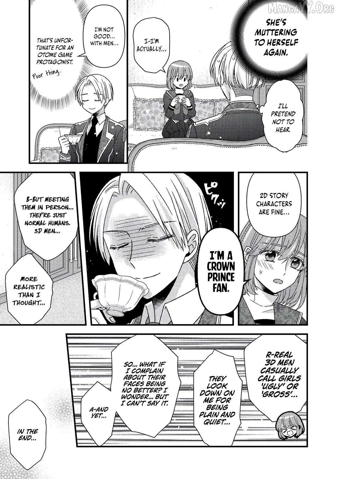 Mob Douzen No Akuyaku Reijou Wa Dansou Shite Kouryaku Taishou No Za O Nerau Chapter 11.1 page 12 - 