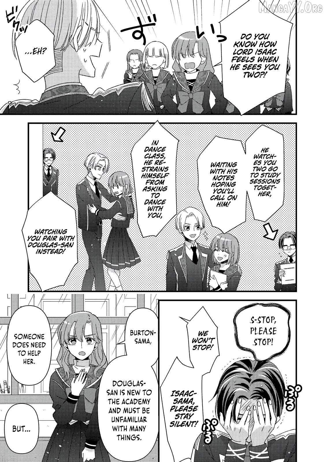 Mob Douzen No Akuyaku Reijou Wa Dansou Shite Kouryaku Taishou No Za O Nerau Chapter 11.2 page 11 - 