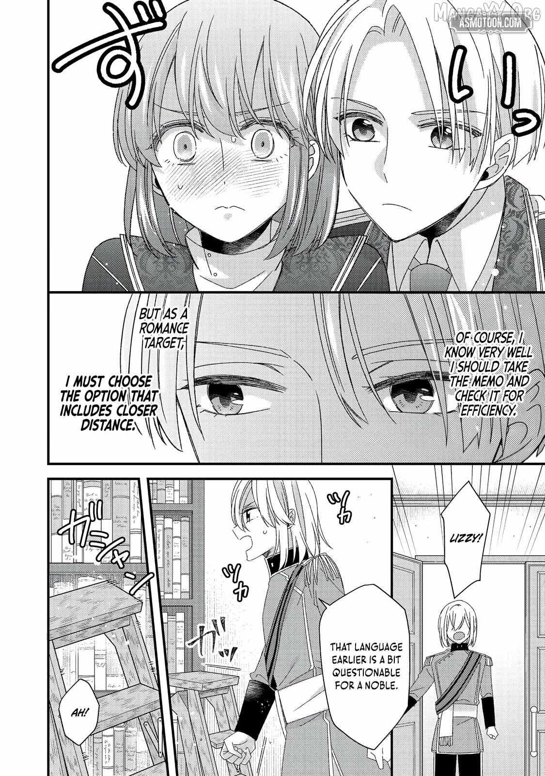 Mob Douzen No Akuyaku Reijou Wa Dansou Shite Kouryaku Taishou No Za O Nerau Chapter 12.2 page 14 - 