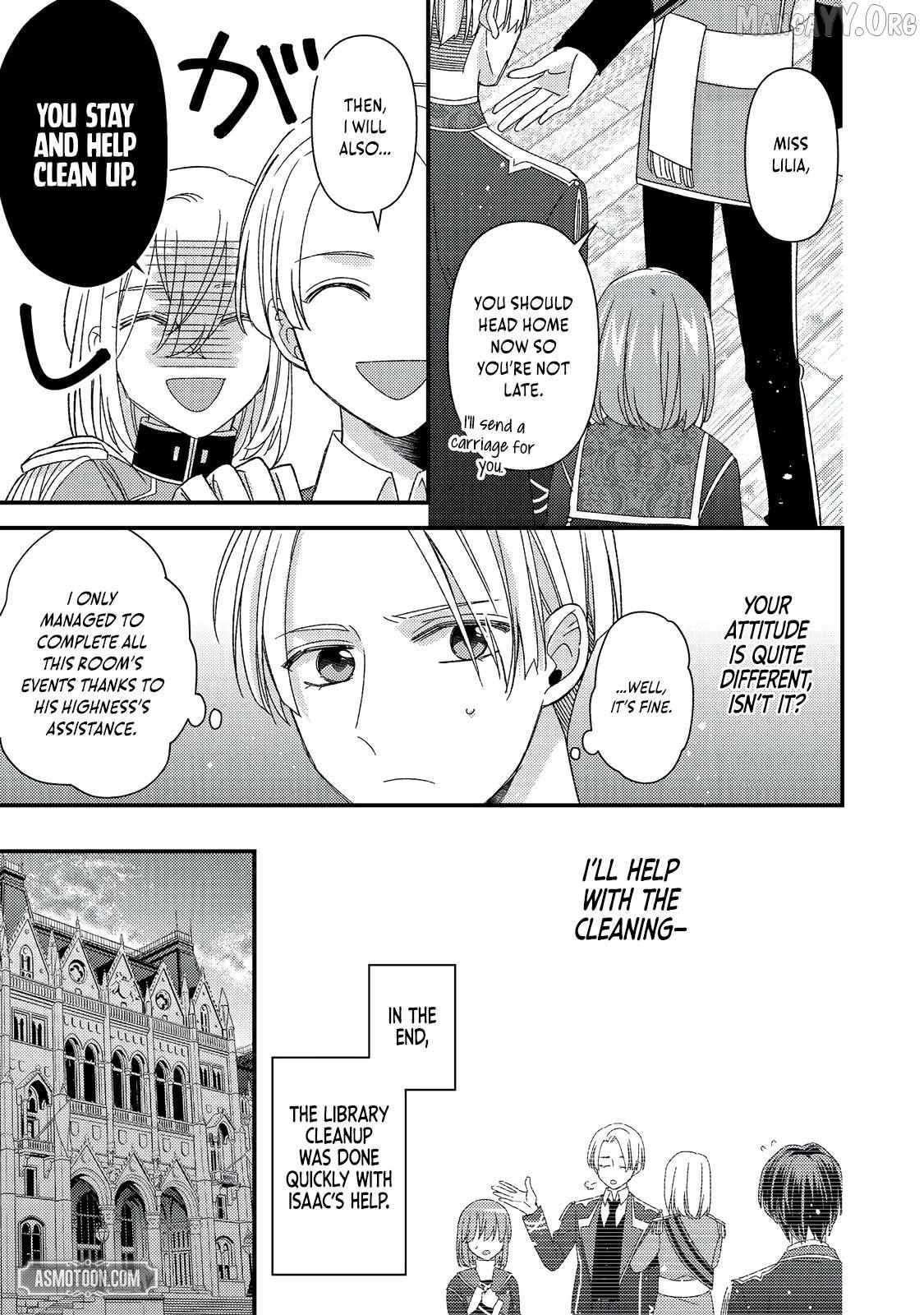 Mob Douzen No Akuyaku Reijou Wa Dansou Shite Kouryaku Taishou No Za O Nerau Chapter 12.2 page 18 - 