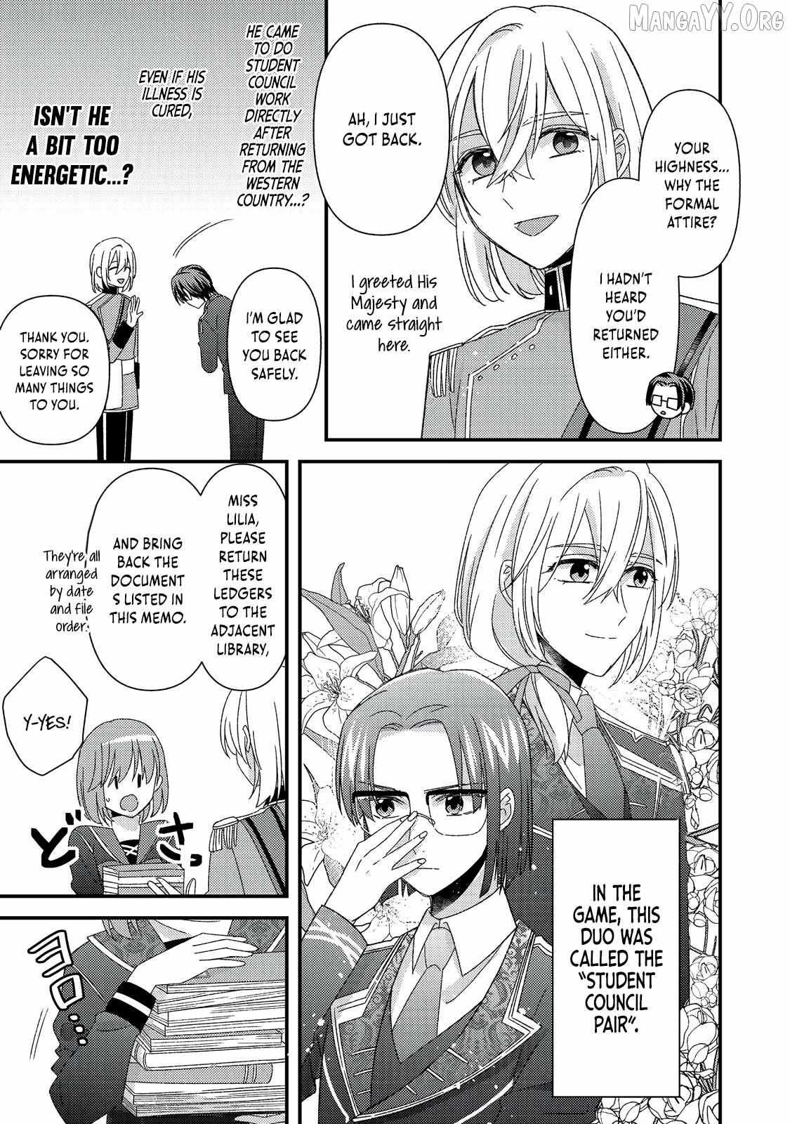 Mob Douzen No Akuyaku Reijou Wa Dansou Shite Kouryaku Taishou No Za O Nerau Chapter 12.2 page 9 - 