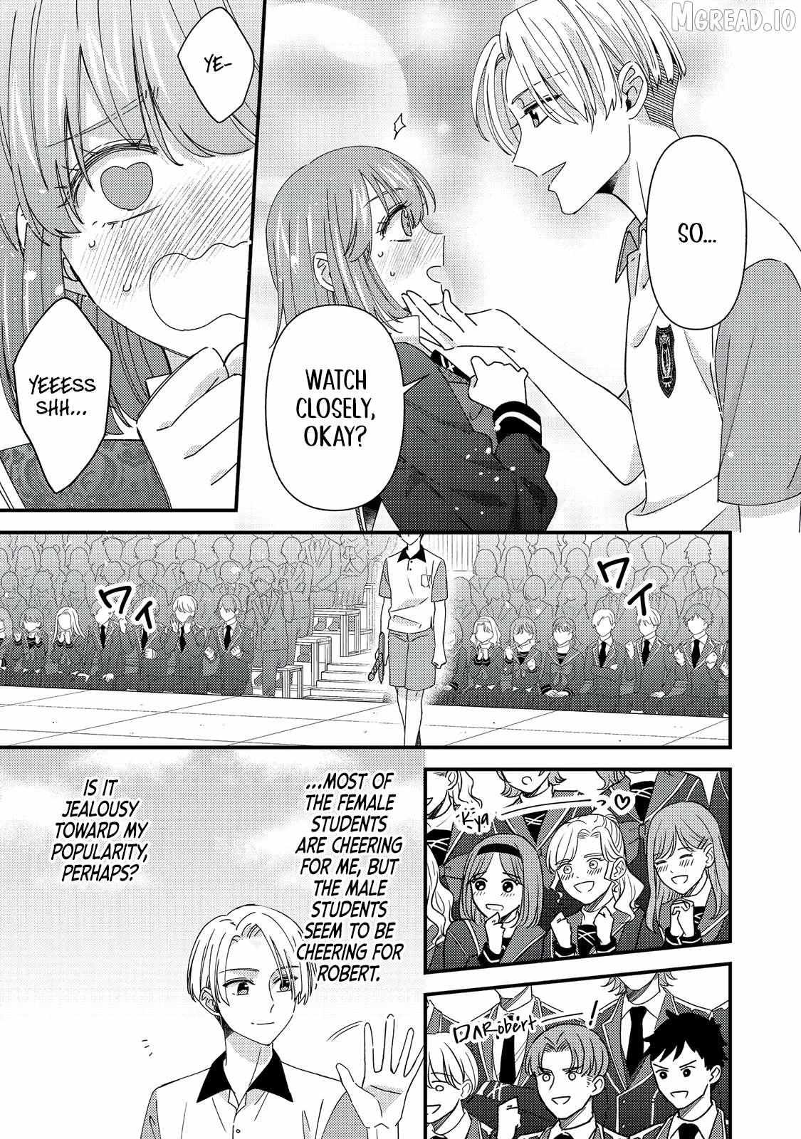Mob Douzen No Akuyaku Reijou Wa Dansou Shite Kouryaku Taishou No Za O Nerau Chapter 13.2 page 3 - 