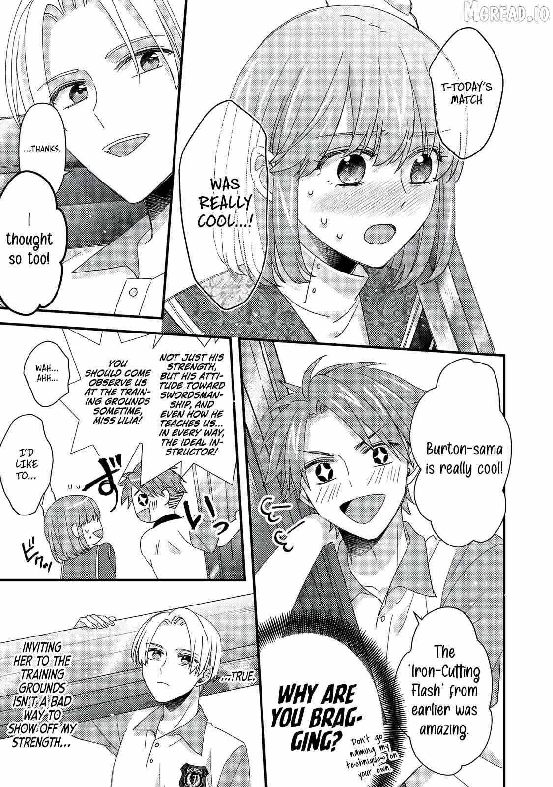 Mob Douzen No Akuyaku Reijou Wa Dansou Shite Kouryaku Taishou No Za O Nerau Chapter 13.3 page 7 - 