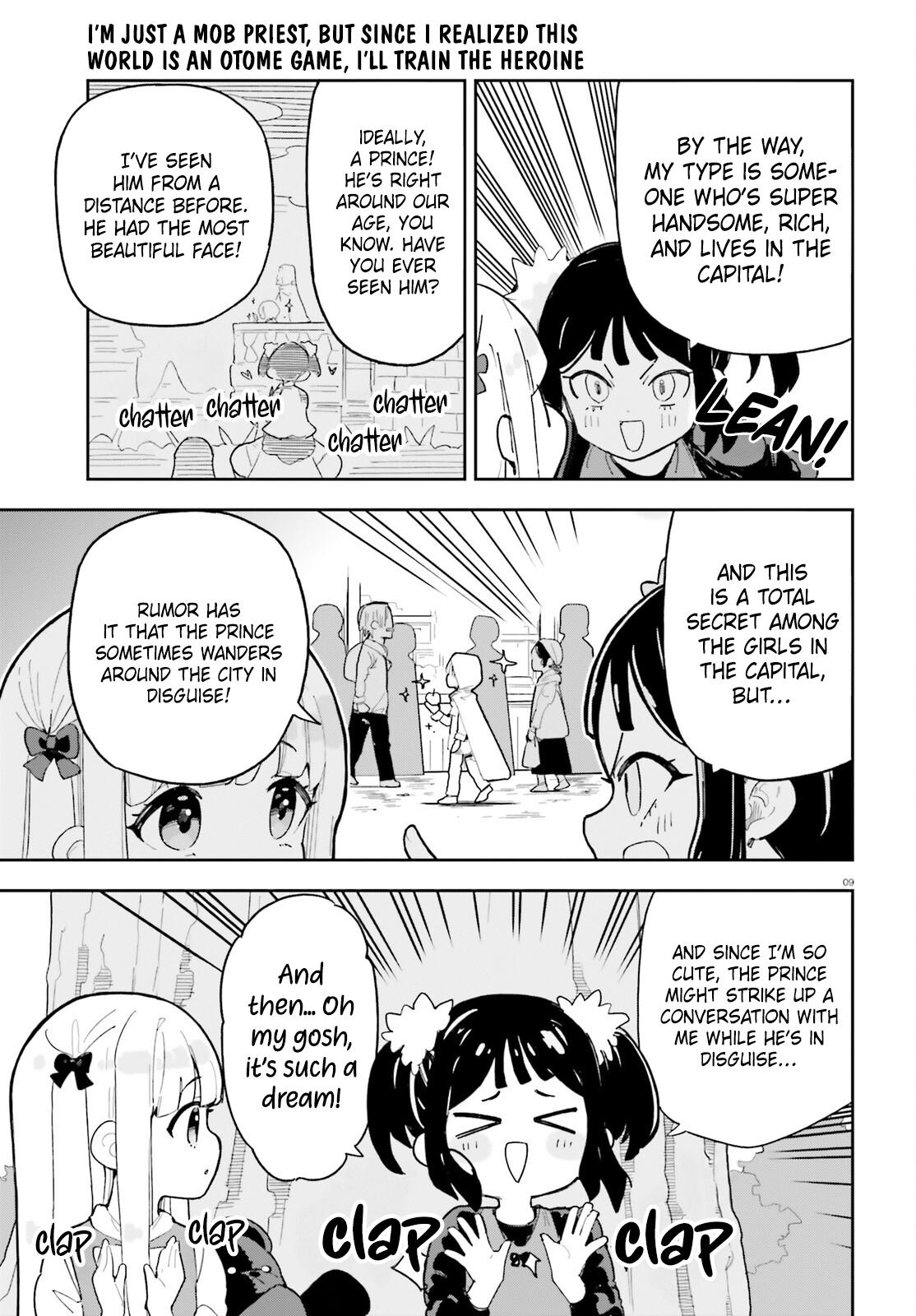 Mob Shisai dakedo, Kono Sekai ga Otome Game dato Kizuita node Heroine wo Ikusei shimasu Chapter 11 page 10 - 